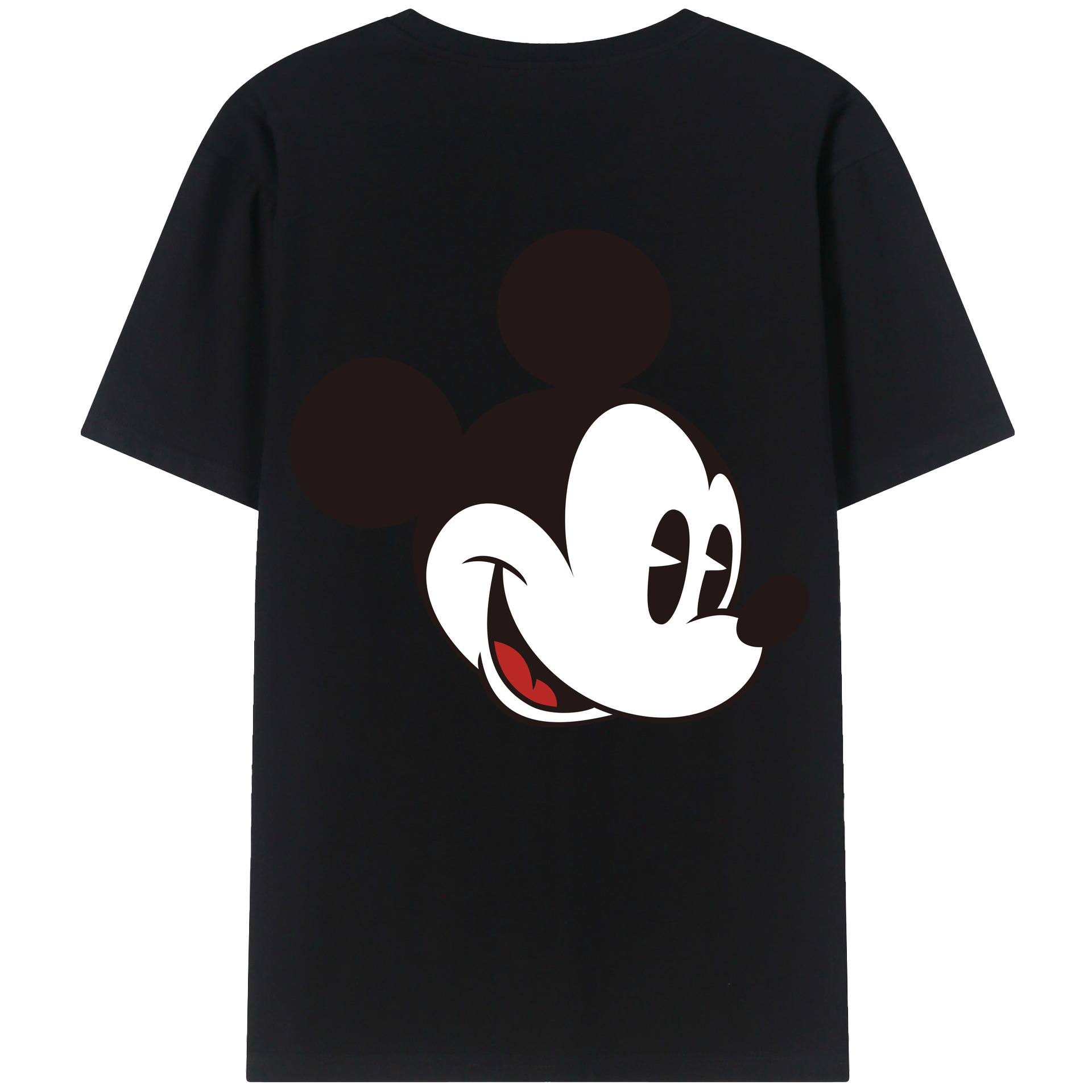 （画像用） ミッキーマウス Mickey Mouse レディース半袖Tシャツ(バックプリント)