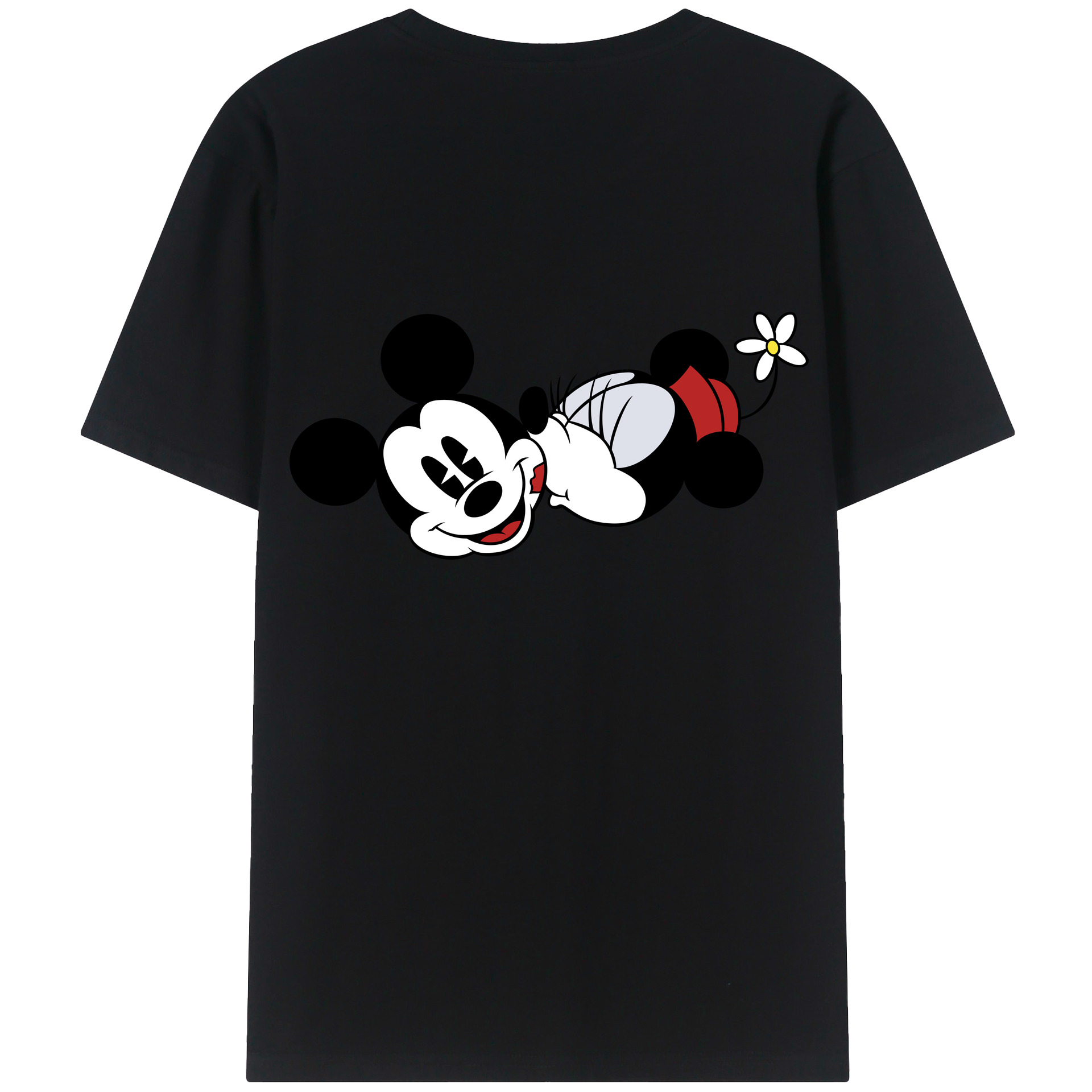 （画像用） ミッキーマウス Mickey Mouse レディース半袖Tシャツ(バックプリント)