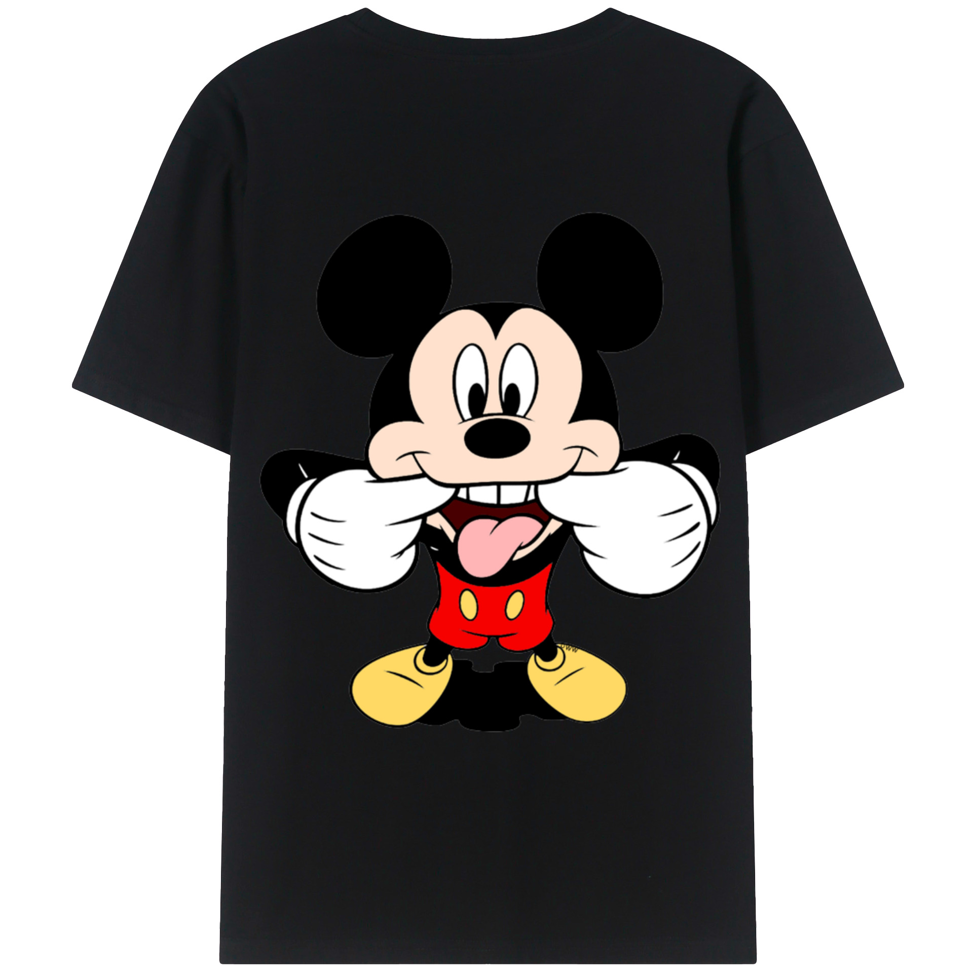 （画像用） ミッキーマウス Mickey Mouse レディース半袖Tシャツ(バックプリント)
