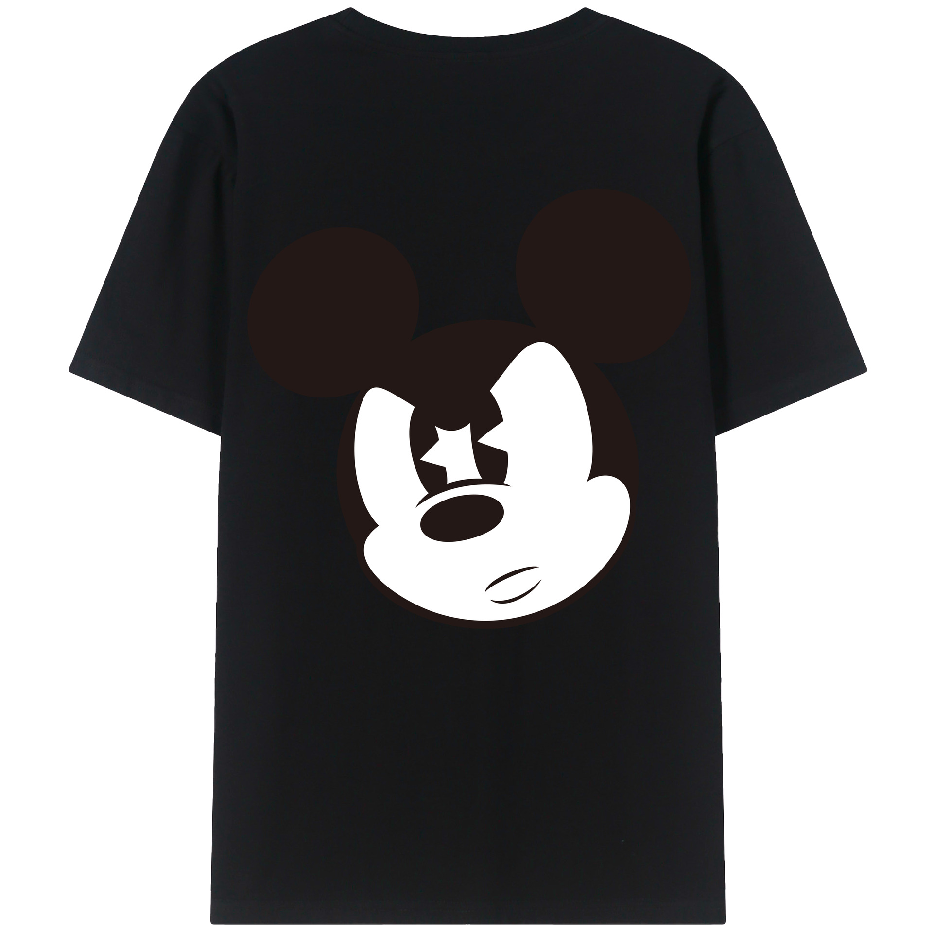（画像用） ミッキーマウス Mickey Mouse レディース半袖Tシャツ(バックプリント)