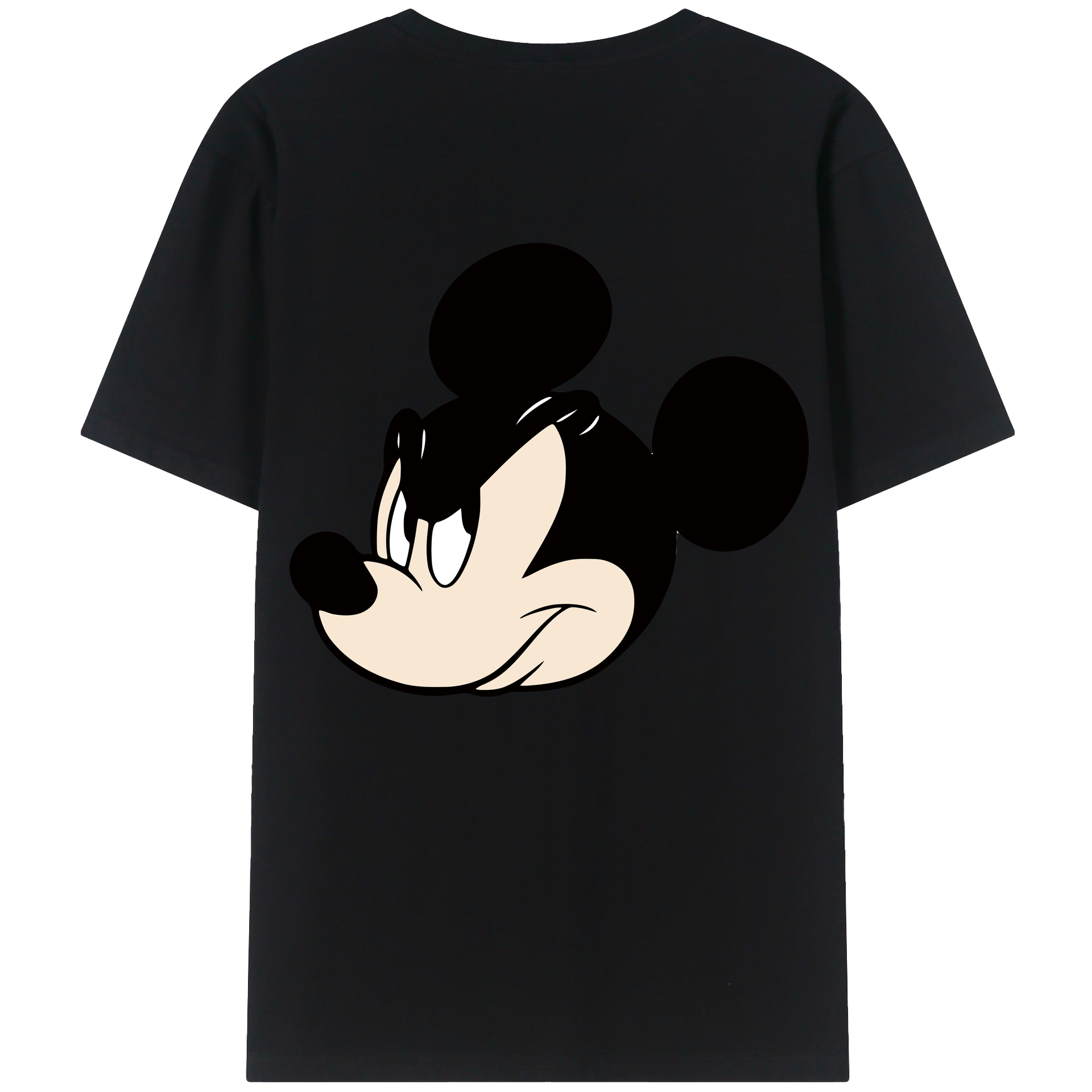 （画像用） ミッキーマウス Mickey Mouse レディース半袖Tシャツ(バックプリント)