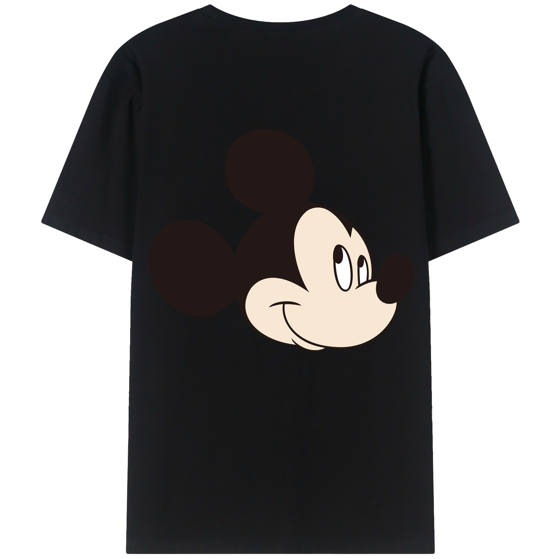 （画像用） ミッキーマウス Mickey Mouse レディース半袖Tシャツ(バックプリント)