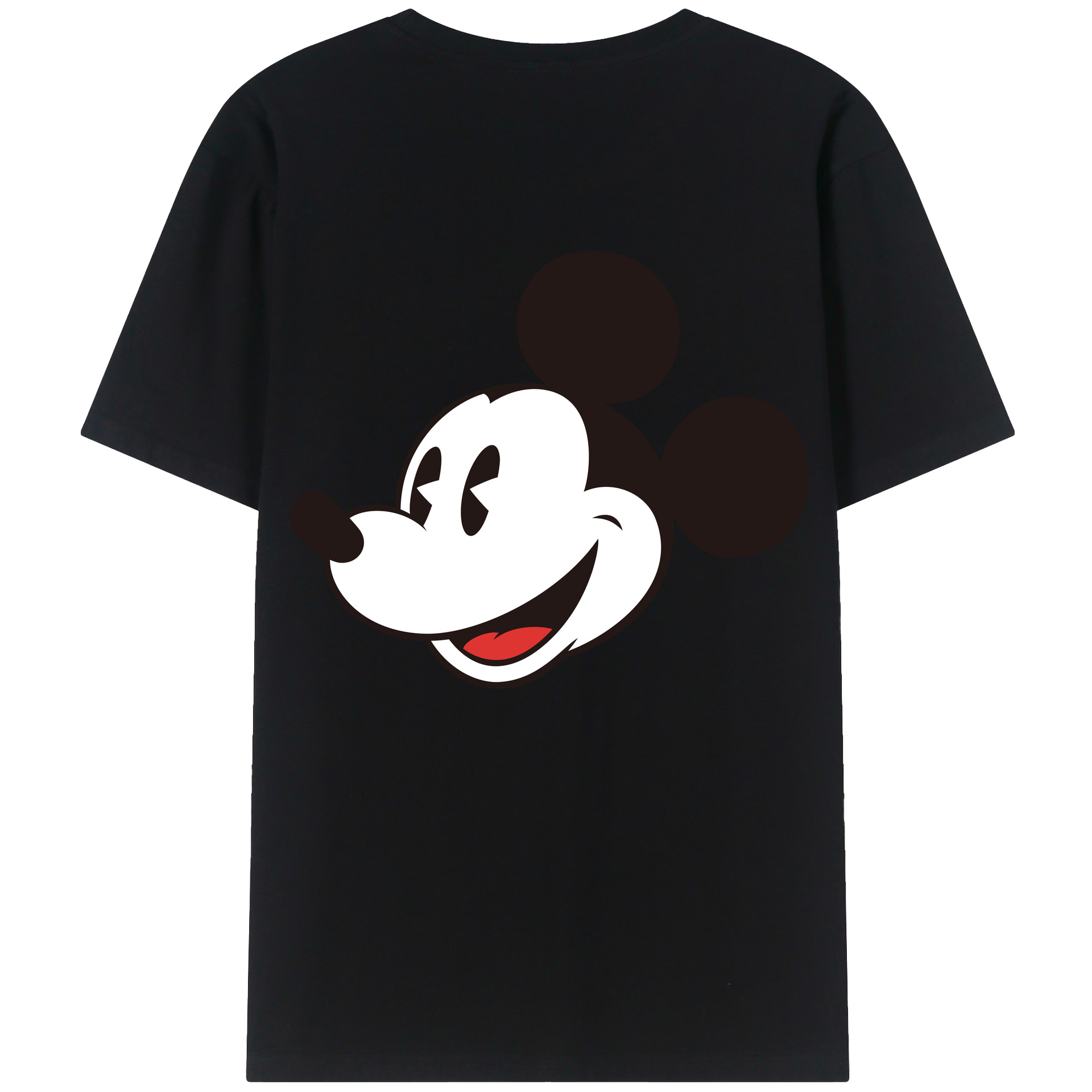 （画像用） ミッキーマウス Mickey Mouse レディース半袖Tシャツ(バックプリント)