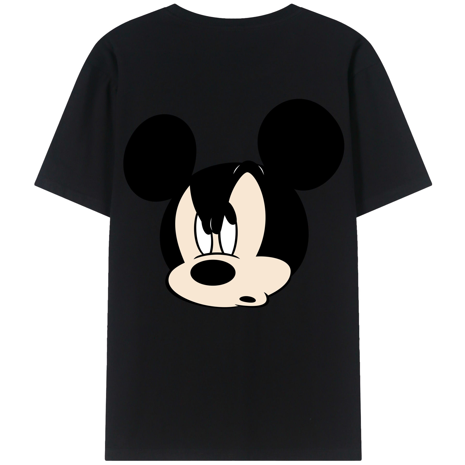 （画像用） ミッキーマウス Mickey Mouse レディース半袖Tシャツ(バックプリント)