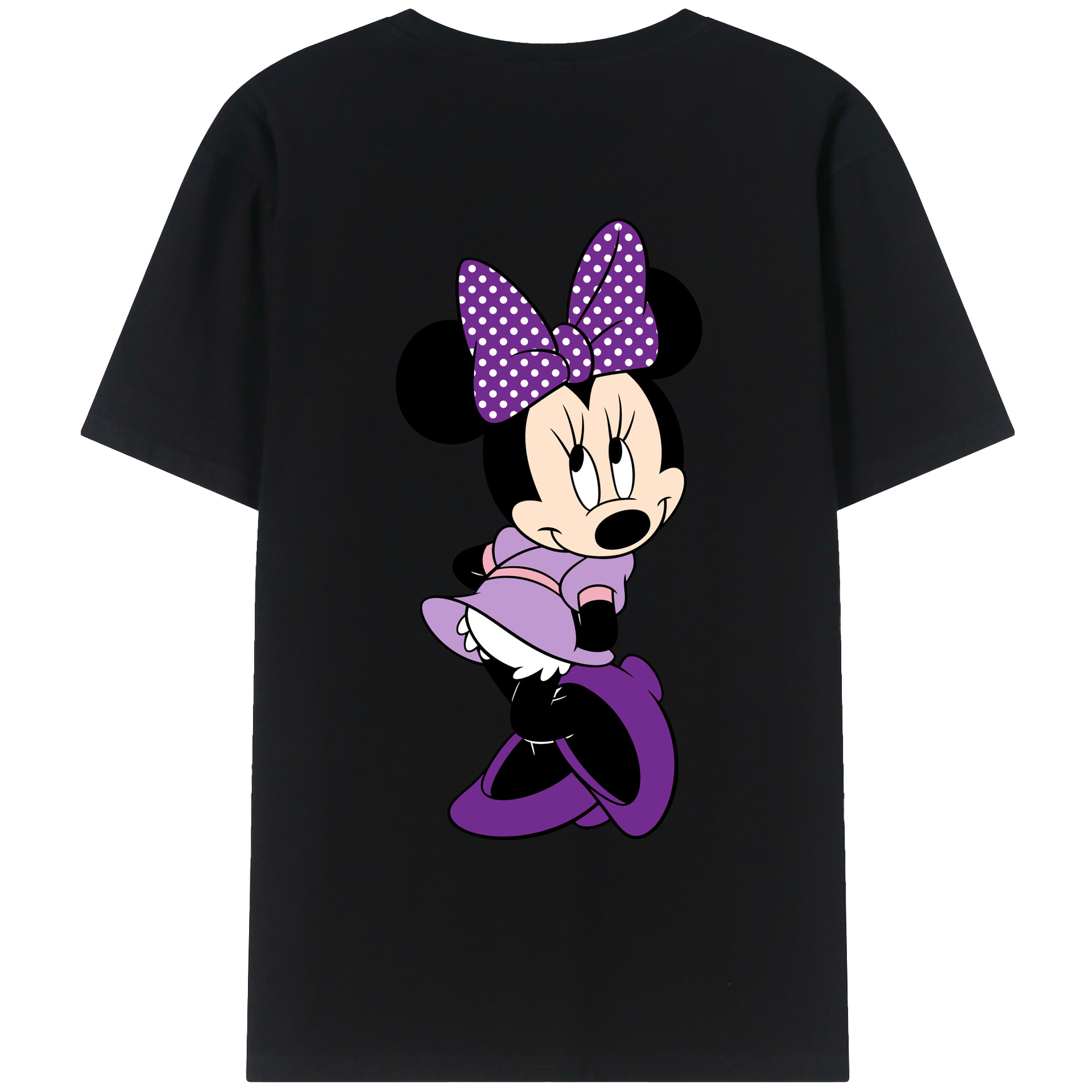 （画像用） ミッキーマウス Mickey Mouse レディース半袖Tシャツ(バックプリント)