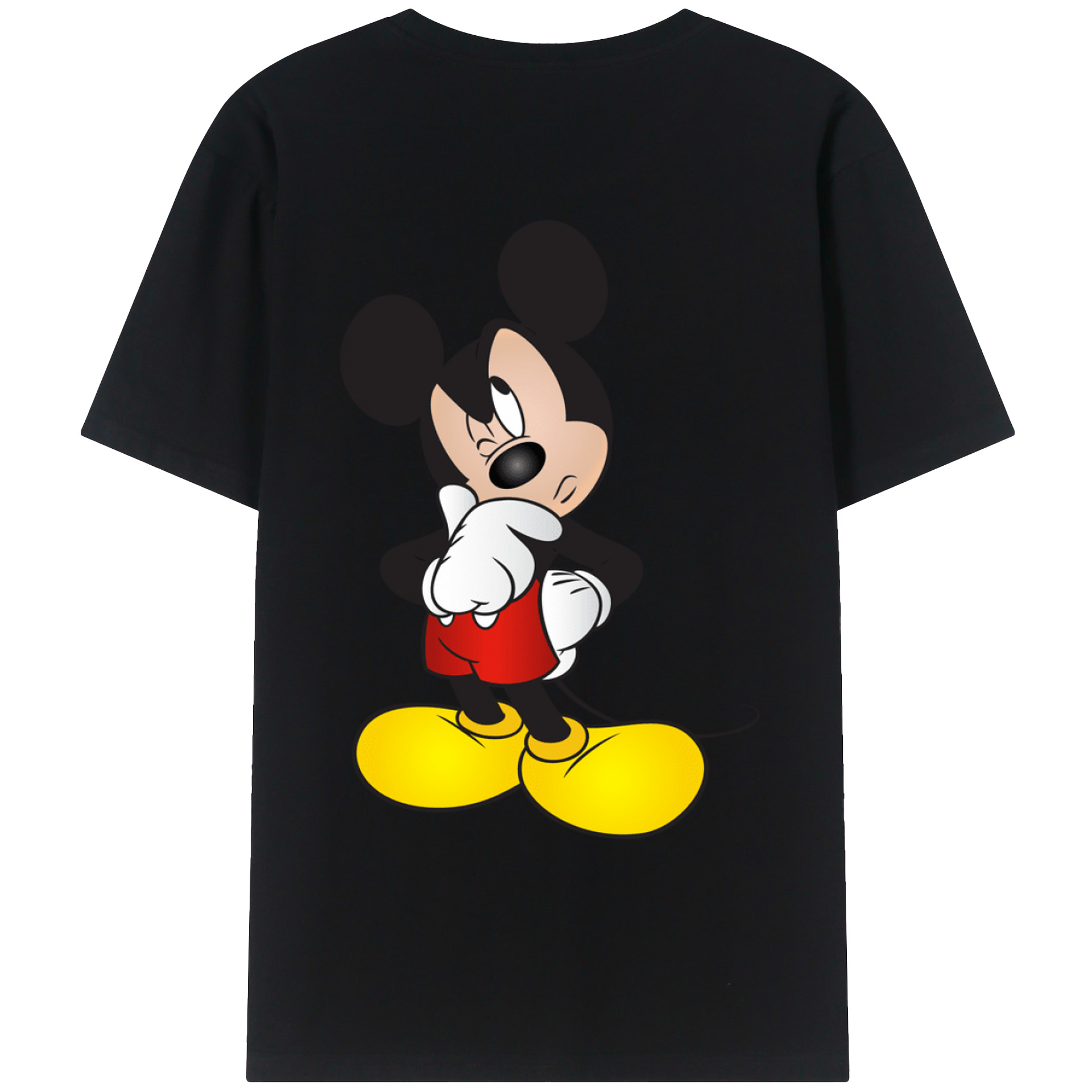 （画像用） ミッキーマウス Mickey Mouse レディース半袖Tシャツ(バックプリント)