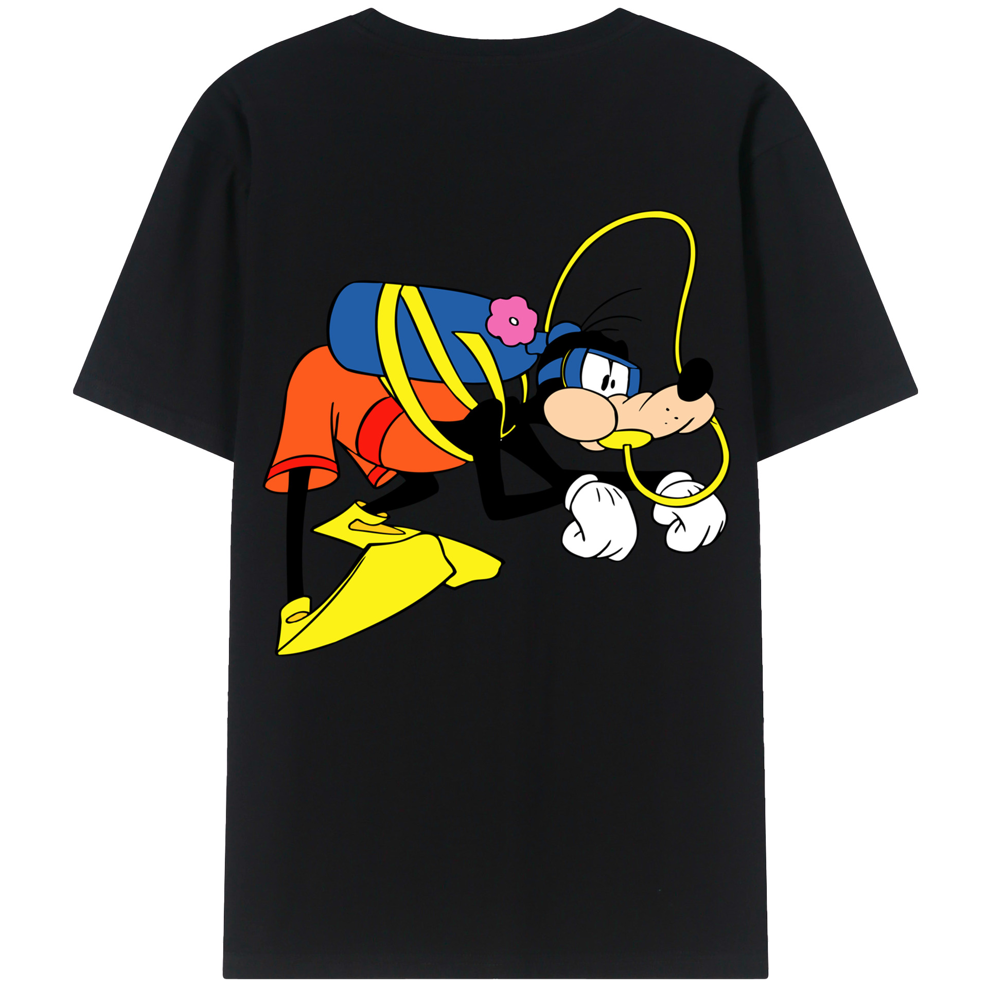 （画像用） ミッキーマウス Mickey Mouse レディース半袖Tシャツ(バックプリント)