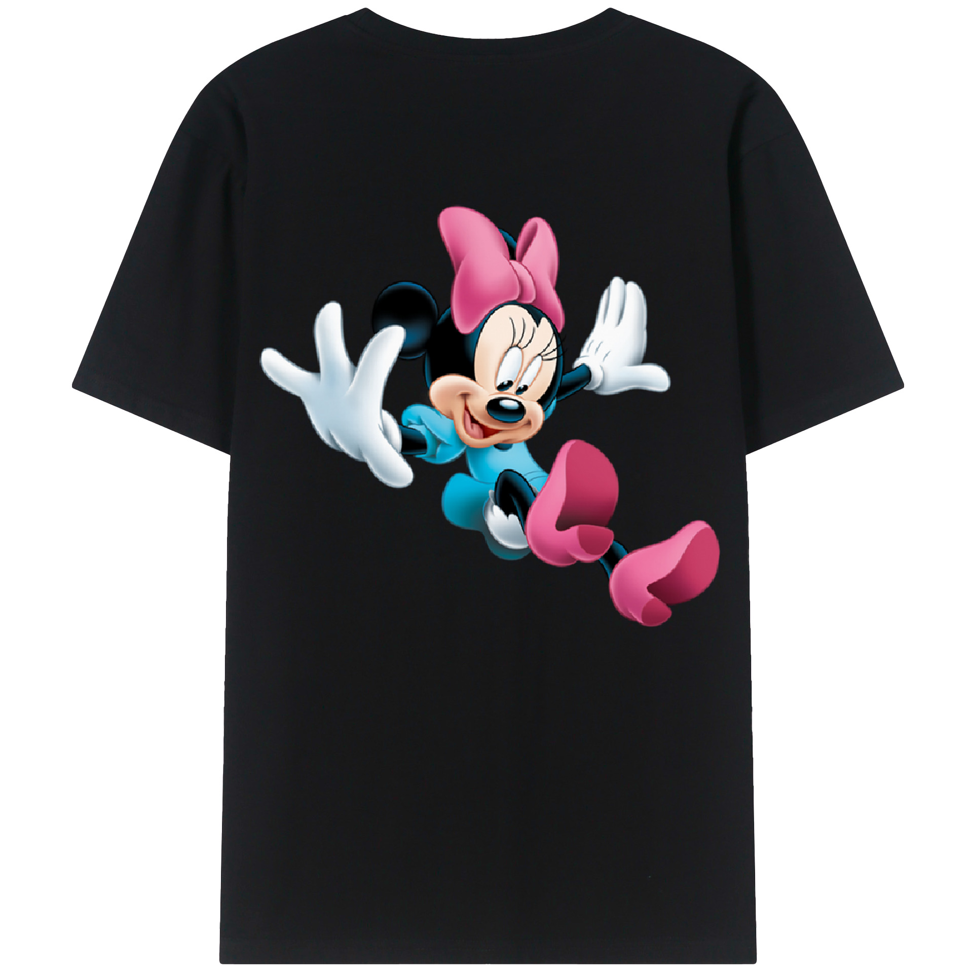 （画像用） ミッキーマウス Mickey Mouse レディース半袖Tシャツ(バックプリント)