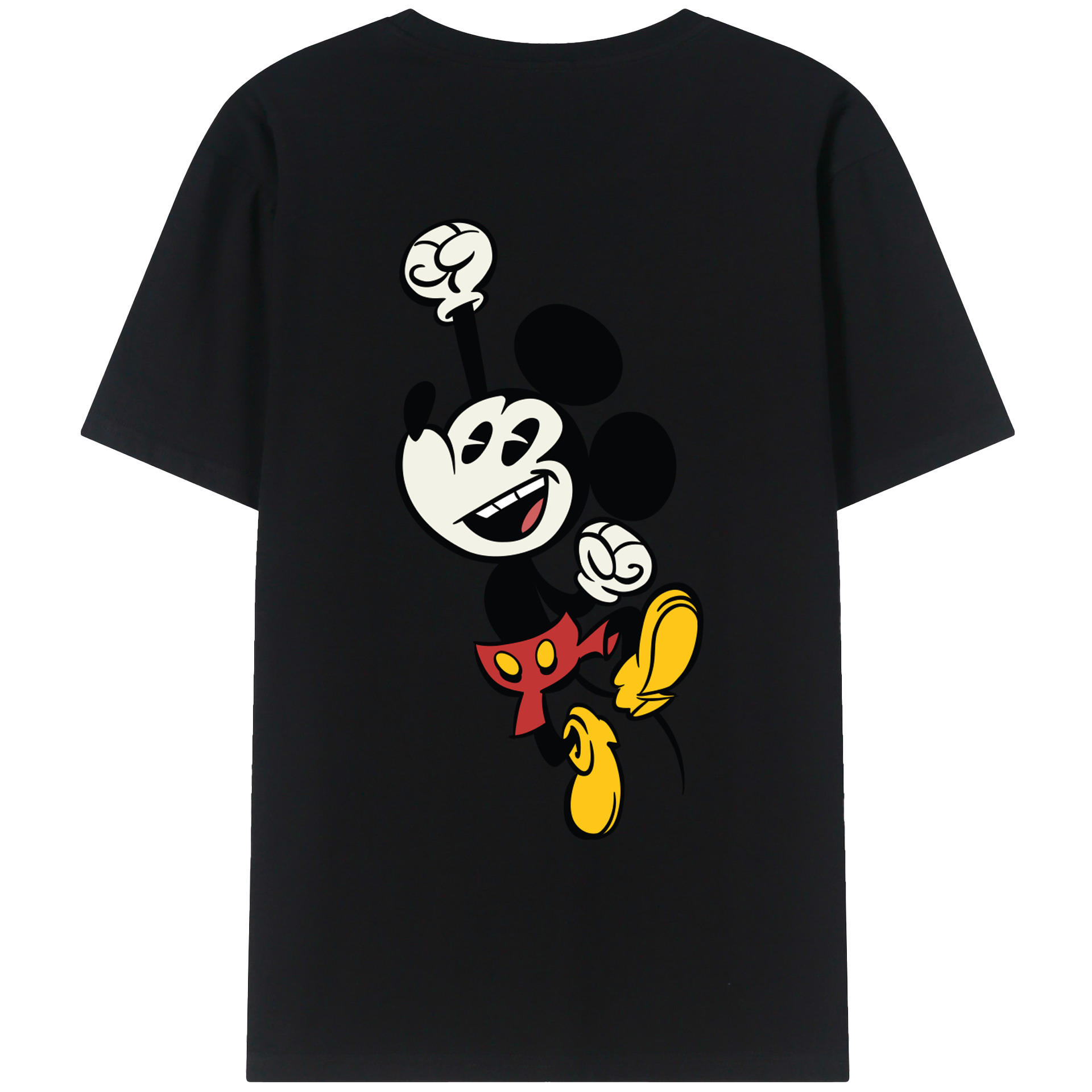 （画像用） ミッキーマウス Mickey Mouse レディース半袖Tシャツ(バックプリント)