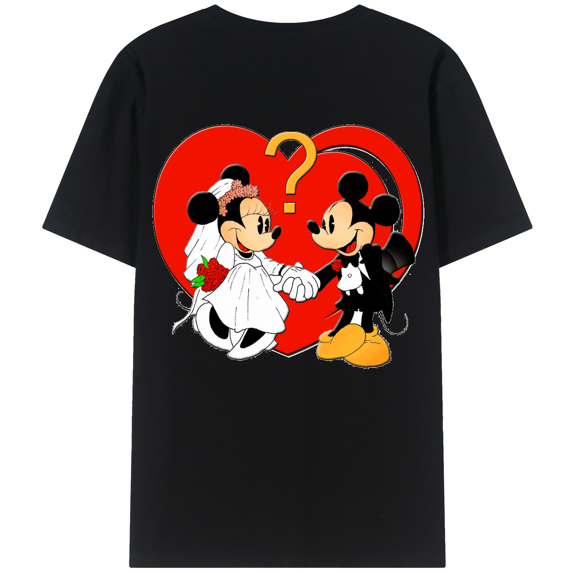 （画像用） ミッキーマウス Mickey Mouse レディース半袖Tシャツ(バックプリント)