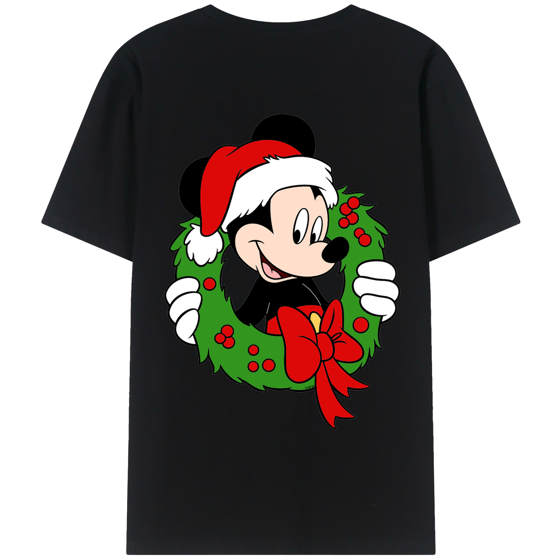 （画像用） ミッキーマウス Mickey Mouse レディース半袖Tシャツ(バックプリント)