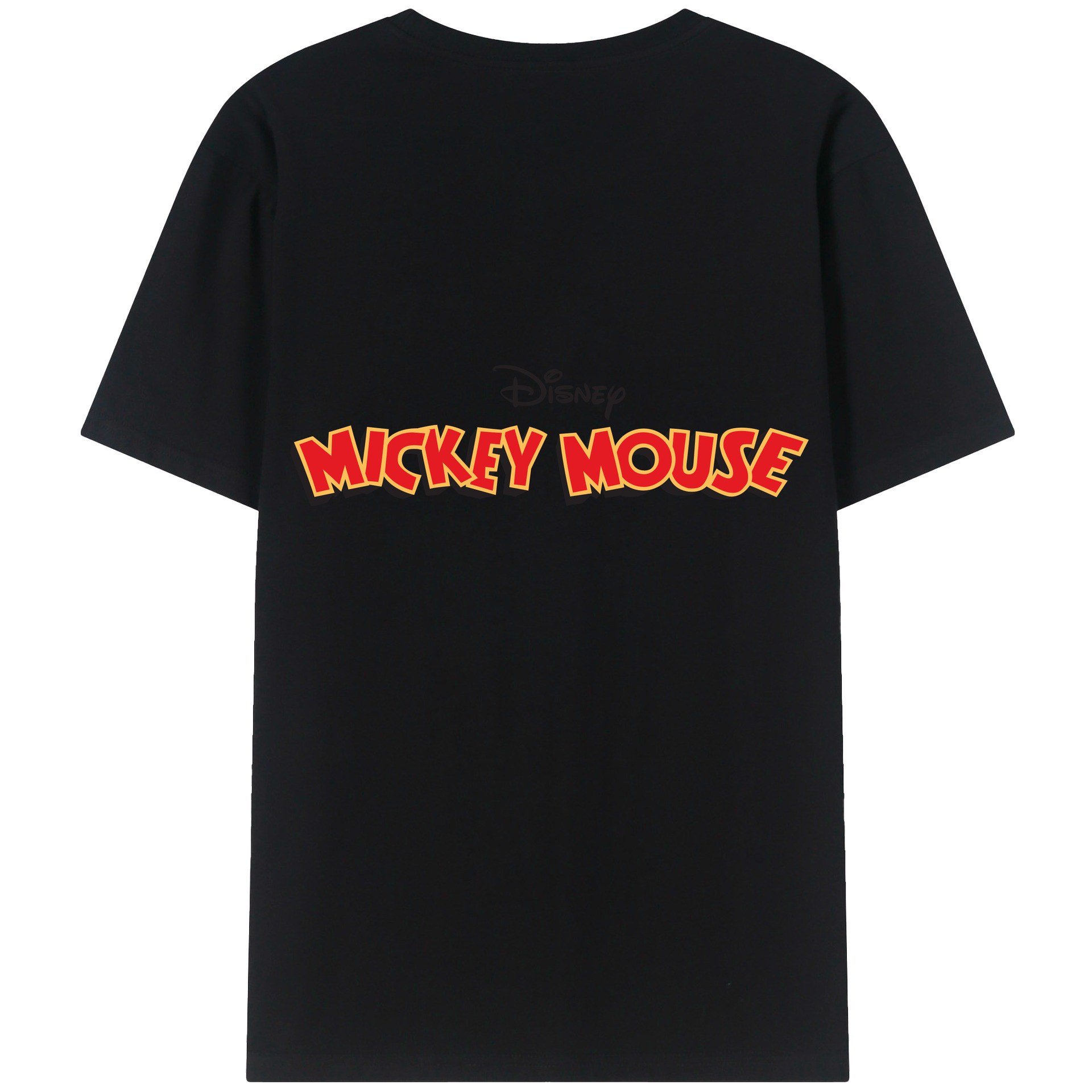 （画像用） ミッキーマウス Mickey Mouse レディース半袖Tシャツ(バックプリント)