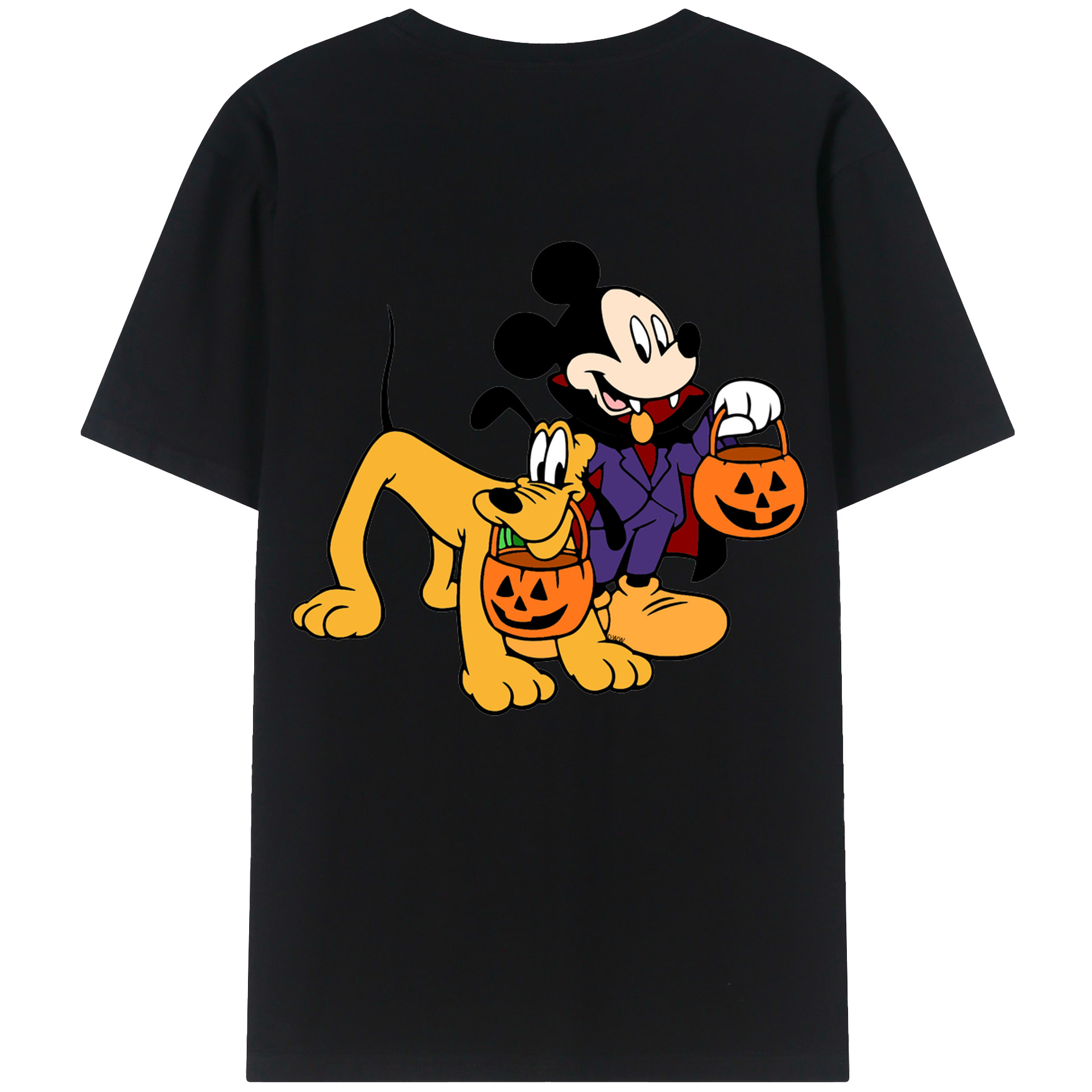（画像用） ミッキーマウス Mickey Mouse レディース半袖Tシャツ(バックプリント)