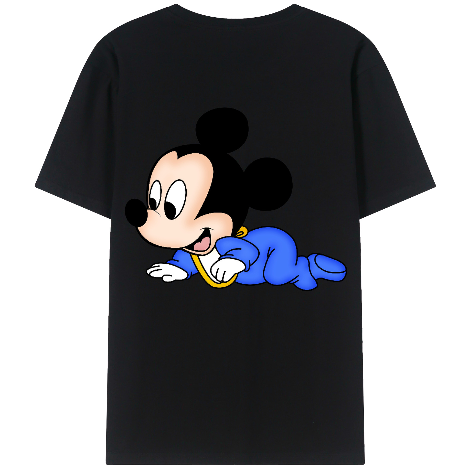 （画像用） ミッキーマウス Mickey Mouse レディース半袖Tシャツ(バックプリント)