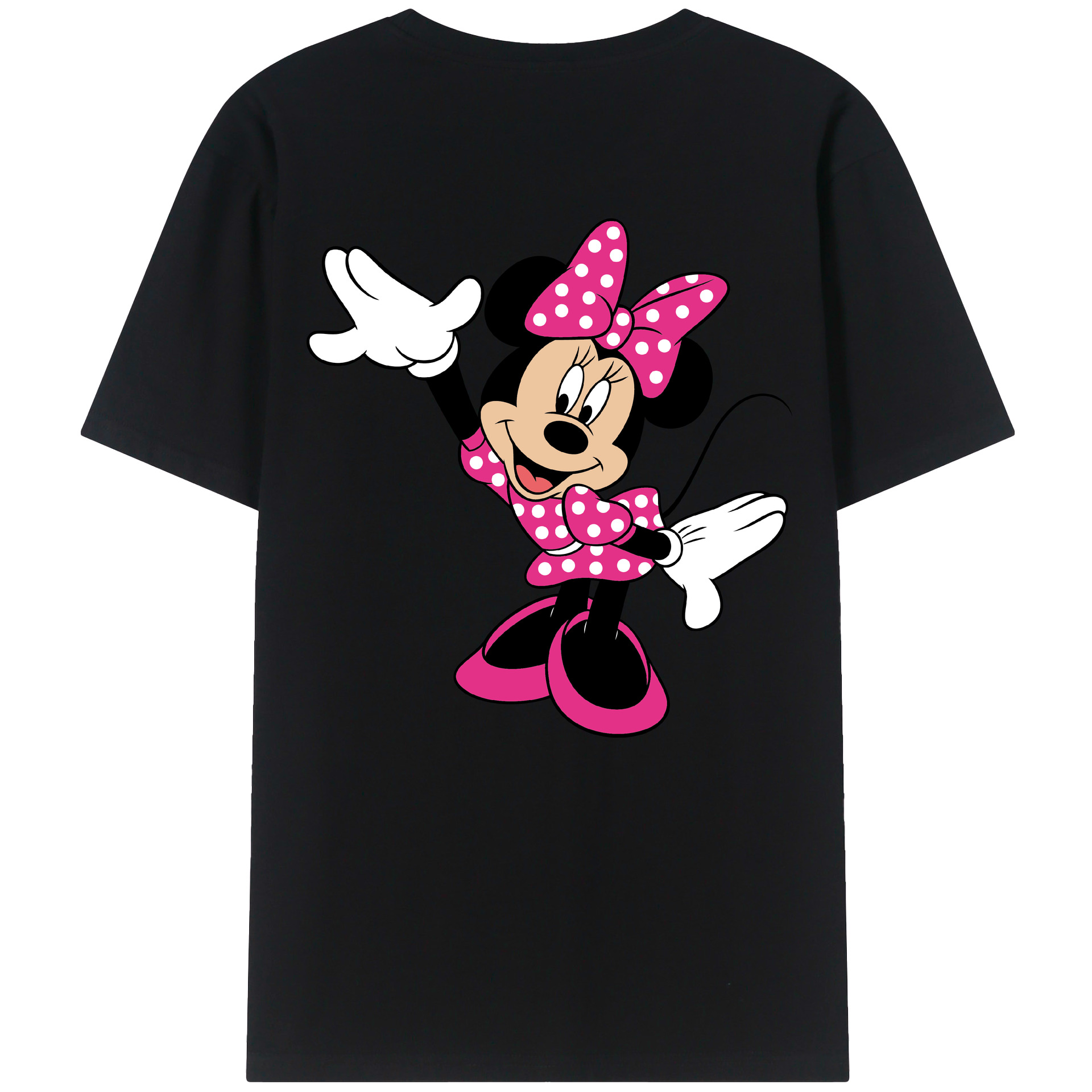 （画像用） ミッキーマウス Mickey Mouse レディース半袖Tシャツ(バックプリント)