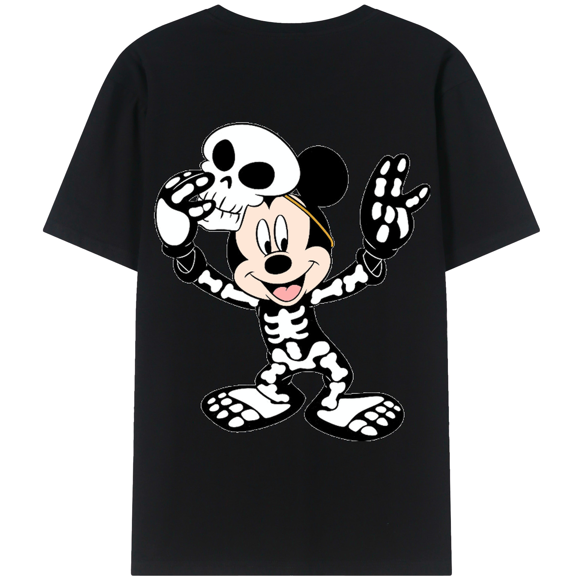 （画像用） ミッキーマウス Mickey Mouse レディース半袖Tシャツ(バックプリント)