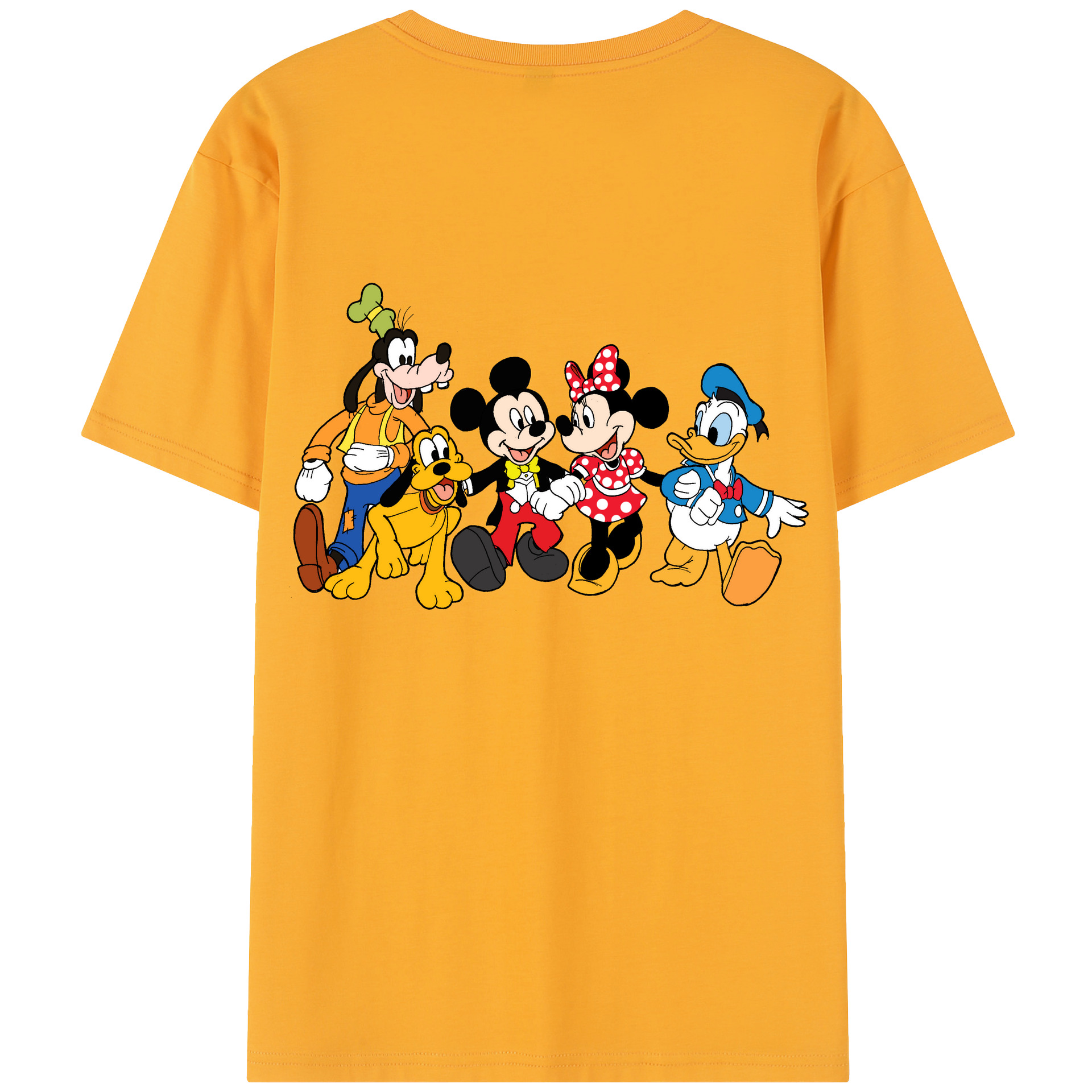（画像用） ミッキーマウス Mickey Mouse レディース半袖Tシャツ(バックプリント)