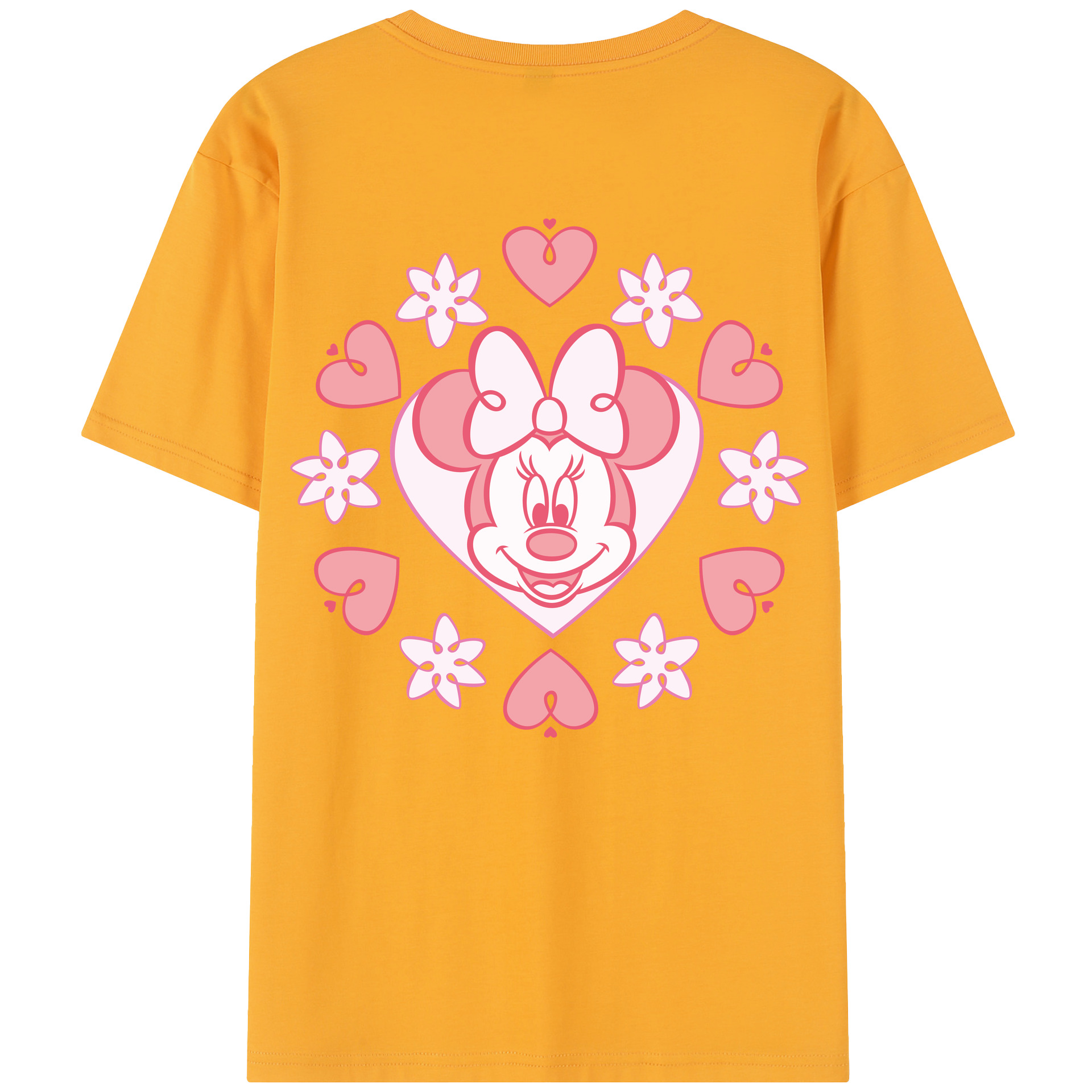 （画像用） ミッキーマウス Mickey Mouse レディース半袖Tシャツ(バックプリント)