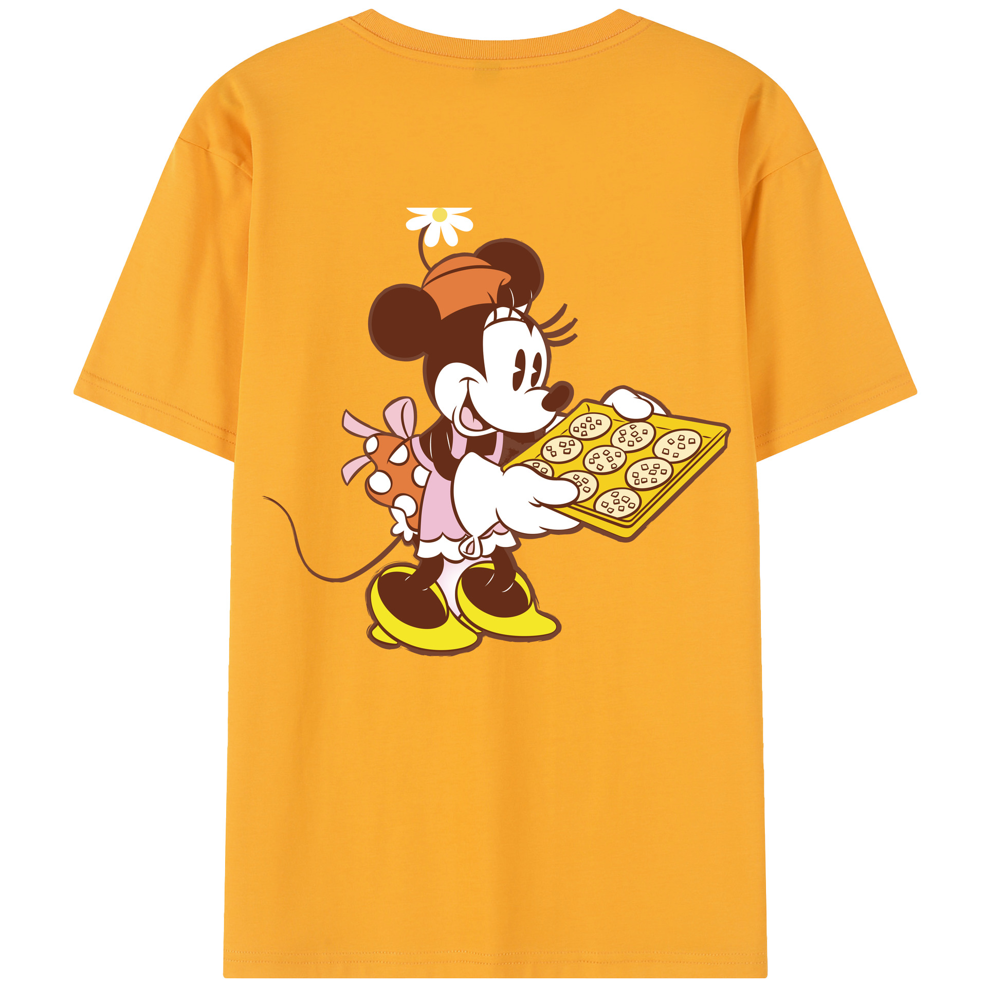 （画像用） ミッキーマウス Mickey Mouse レディース半袖Tシャツ(バックプリント)