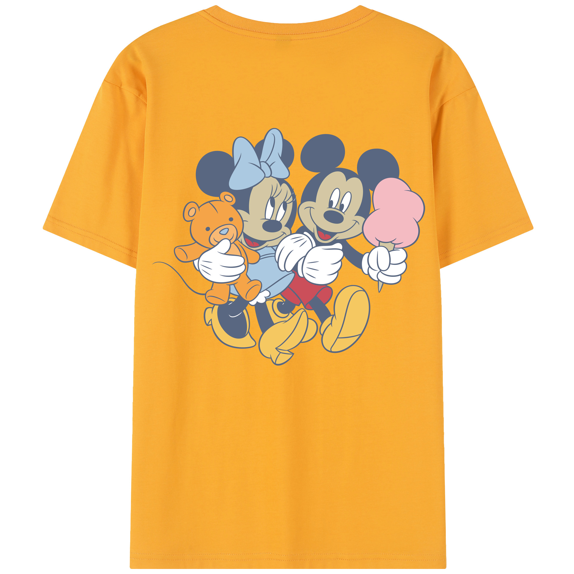 （画像用） ミッキーマウス Mickey Mouse レディース半袖Tシャツ(バックプリント)