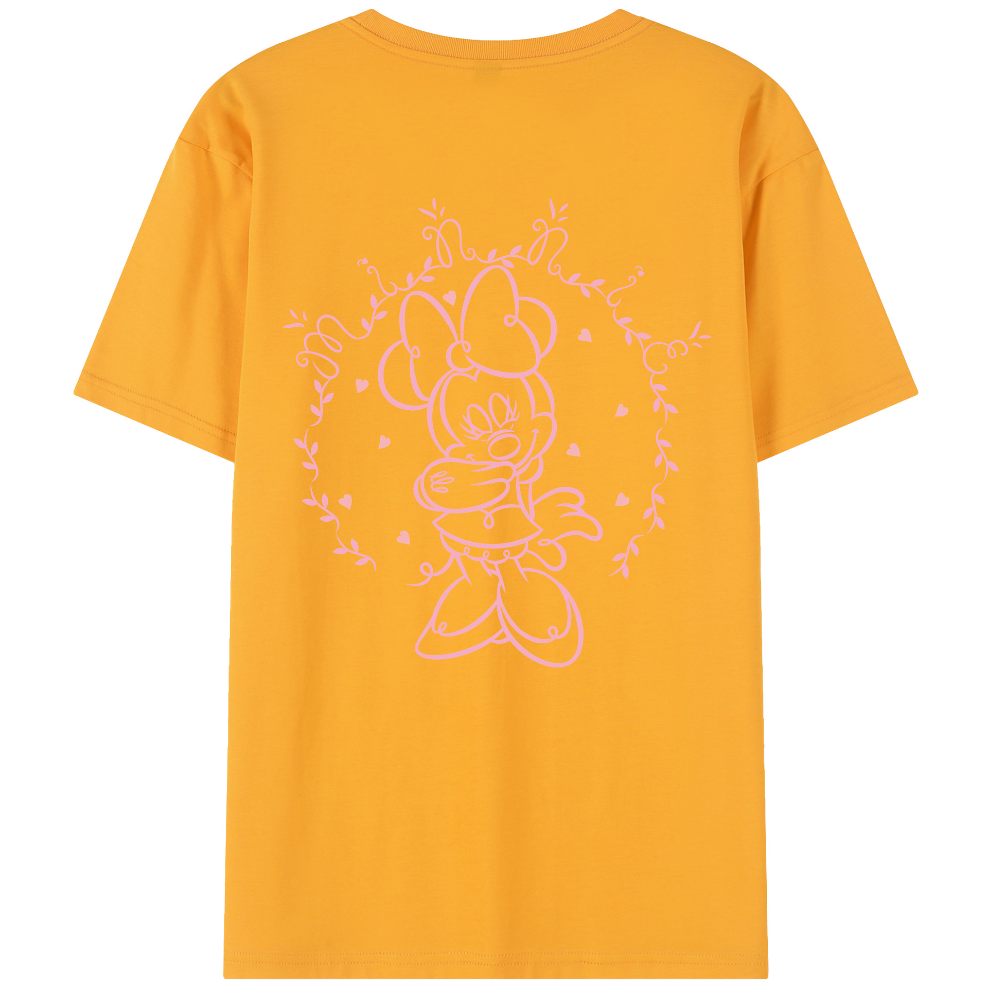 （画像用） ミッキーマウス Mickey Mouse レディース半袖Tシャツ(バックプリント)