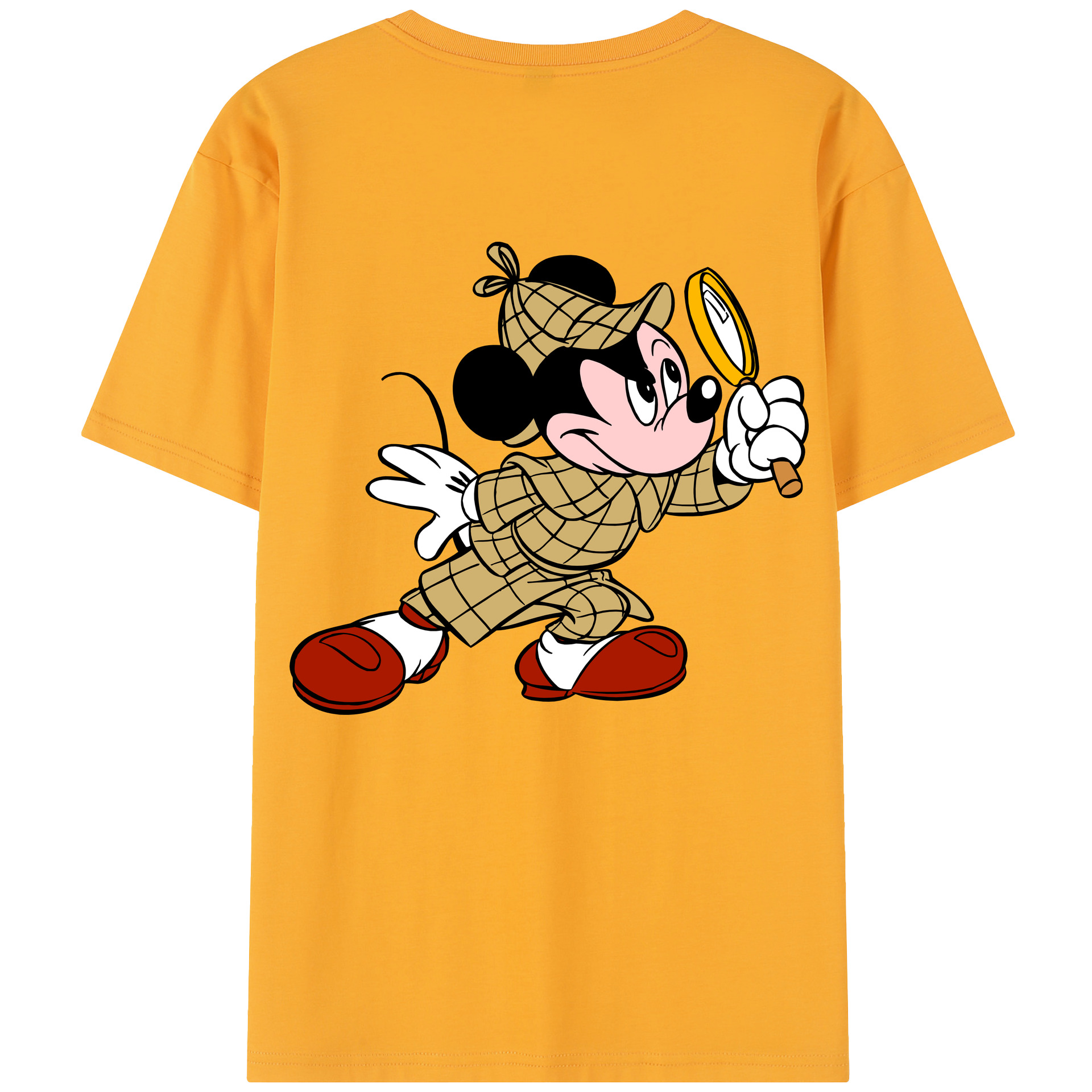 （画像用） ミッキーマウス Mickey Mouse レディース半袖Tシャツ(バックプリント)