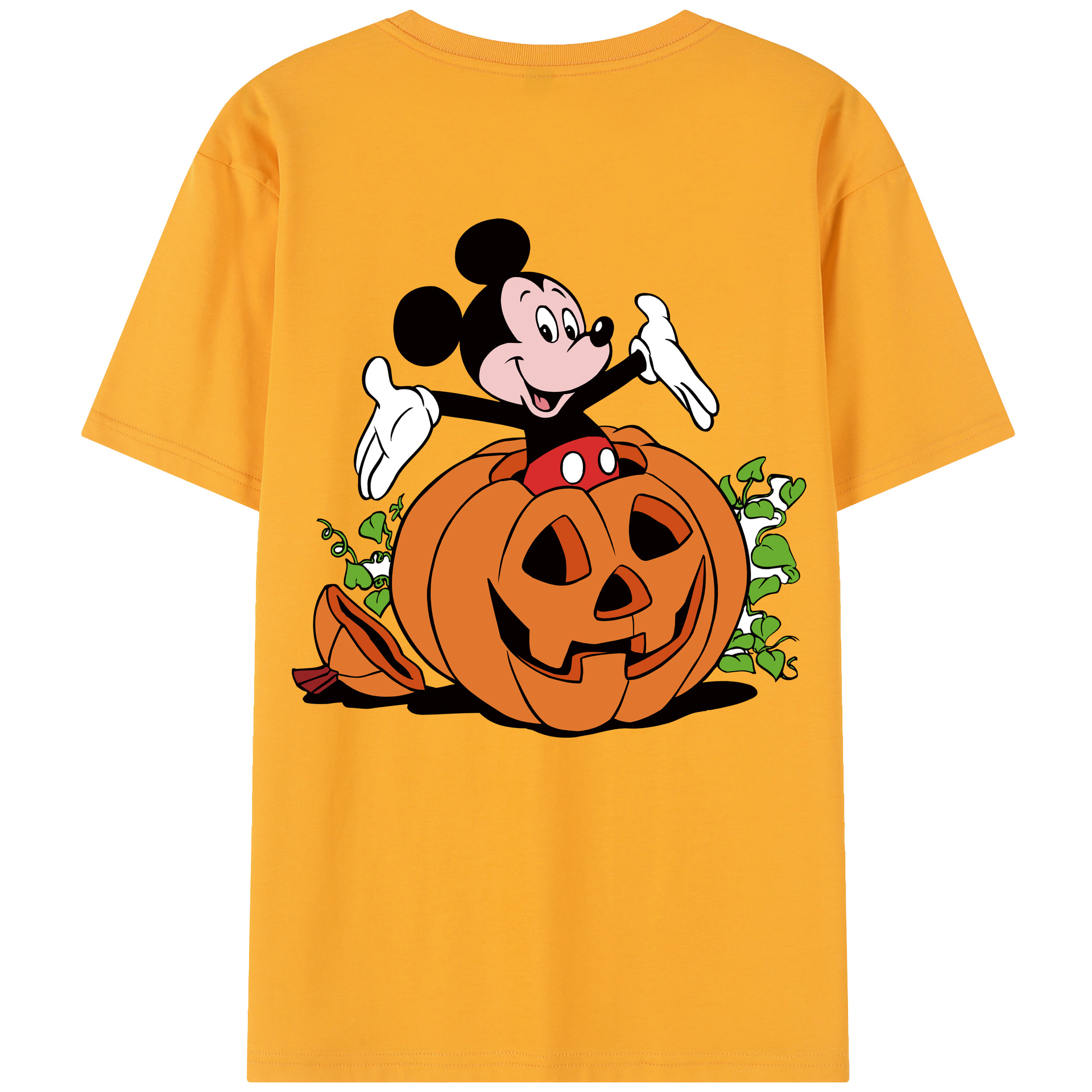 （画像用） ミッキーマウス Mickey Mouse レディース半袖Tシャツ(バックプリント)