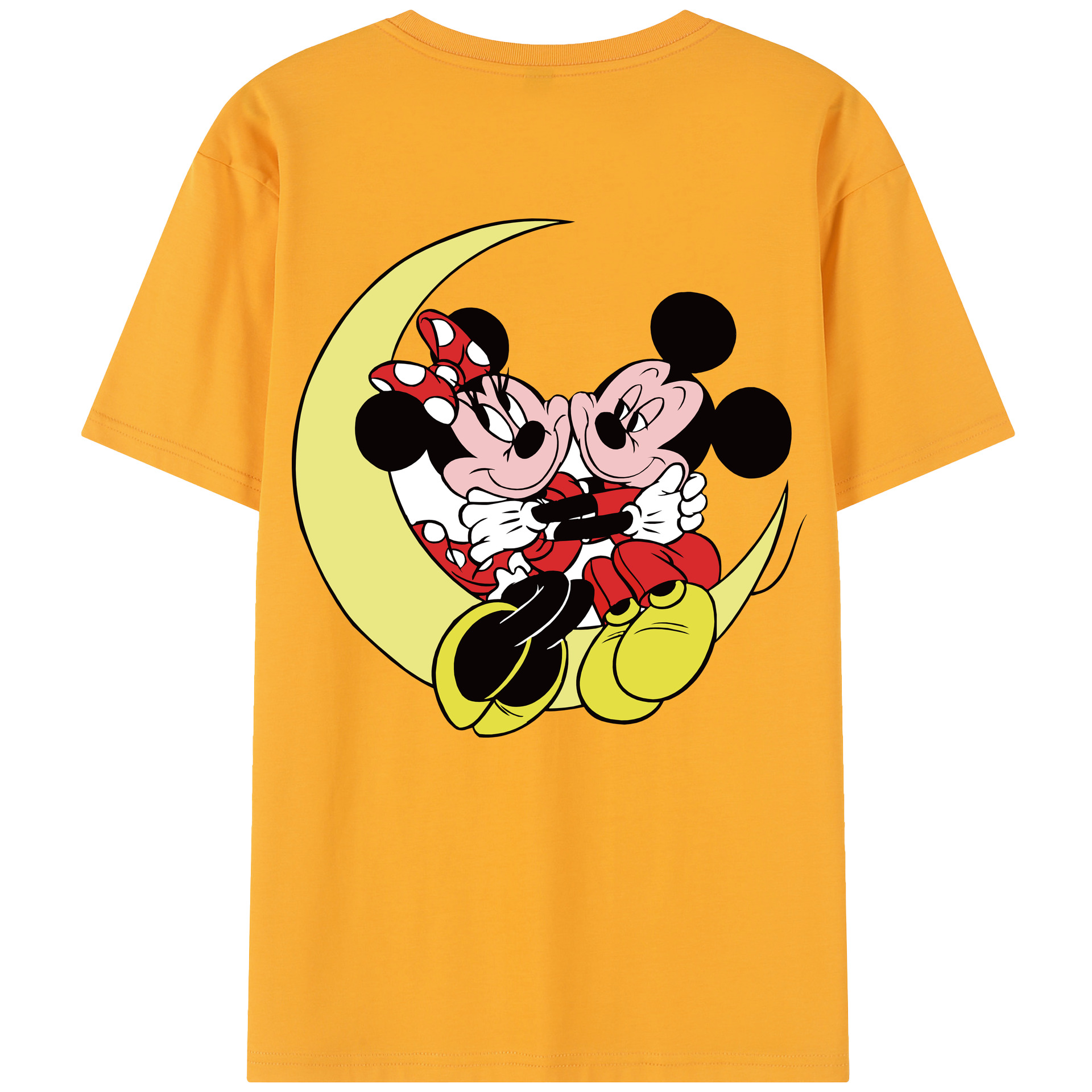 （画像用） ミッキーマウス Mickey Mouse レディース半袖Tシャツ(バックプリント)