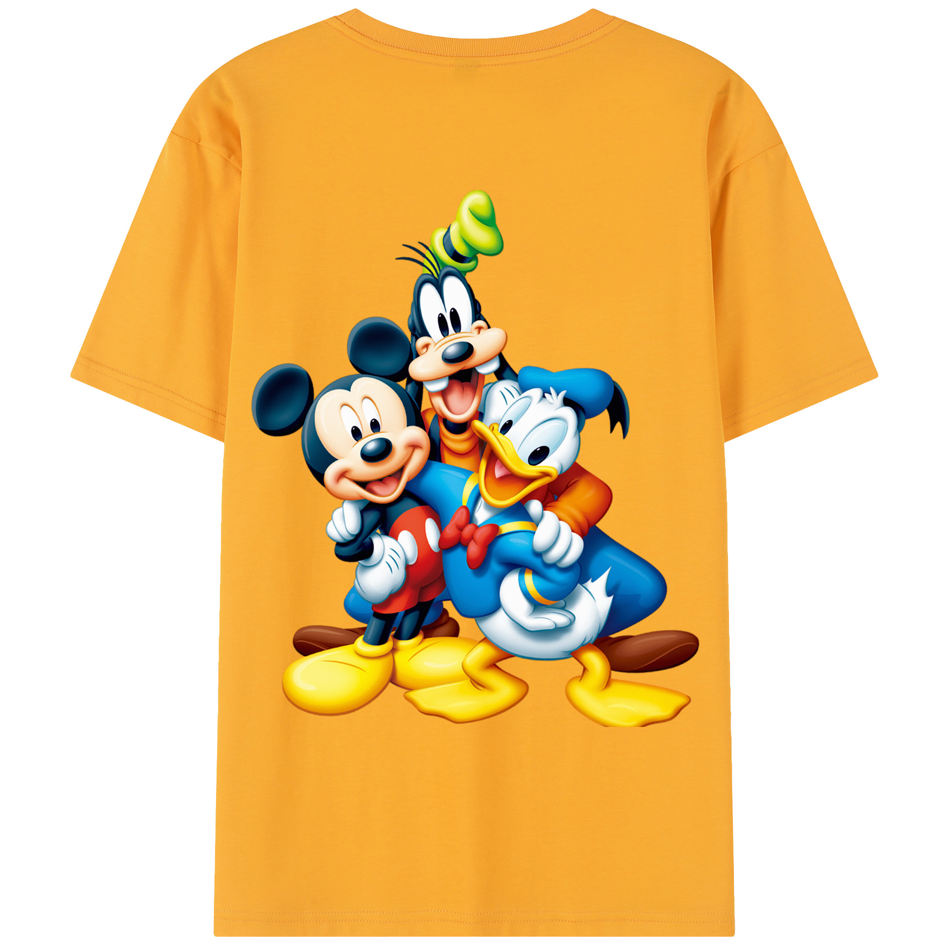（画像用） ミッキーマウス Mickey Mouse レディース半袖Tシャツ(バックプリント)