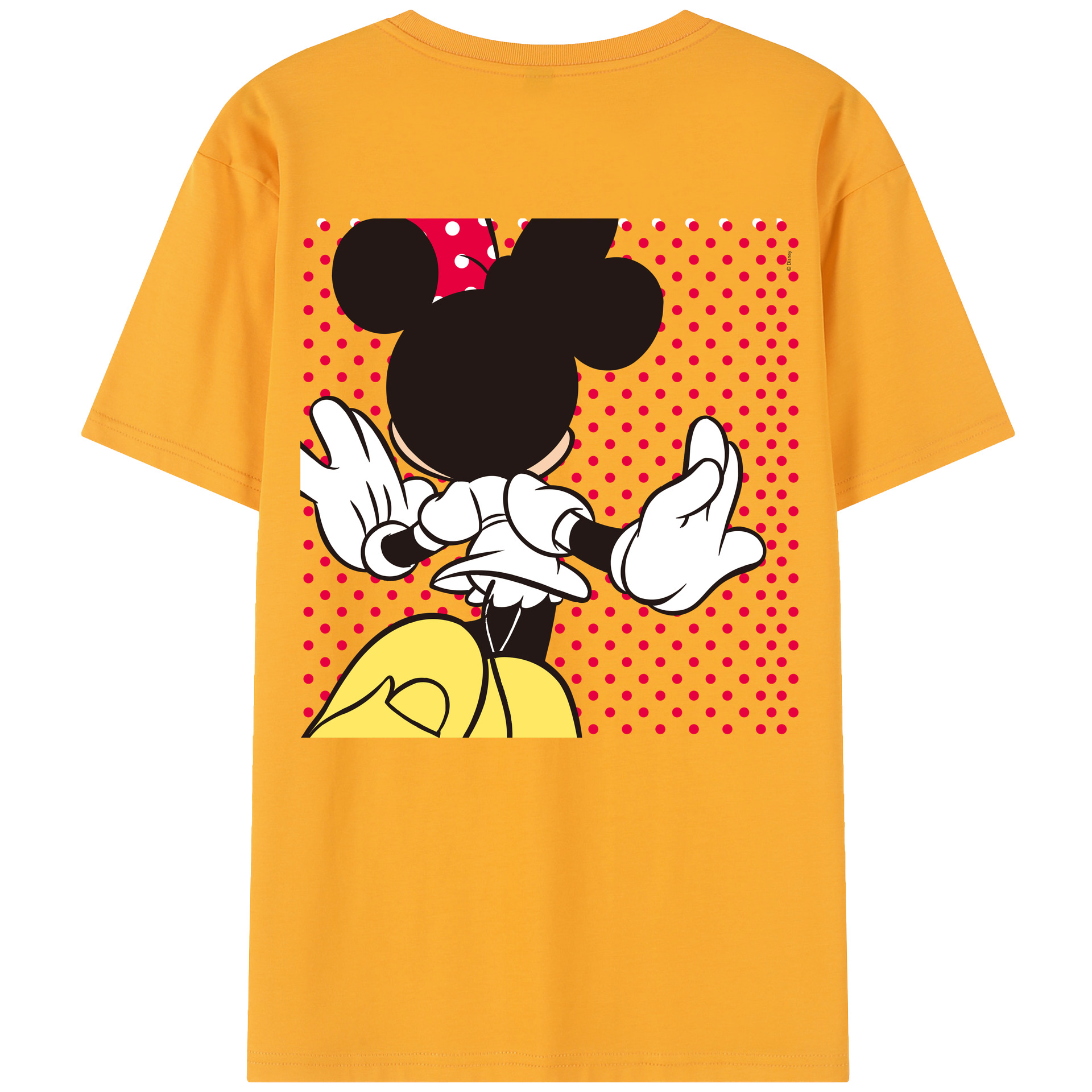 （画像用） ミッキーマウス Mickey Mouse レディース半袖Tシャツ(バックプリント)