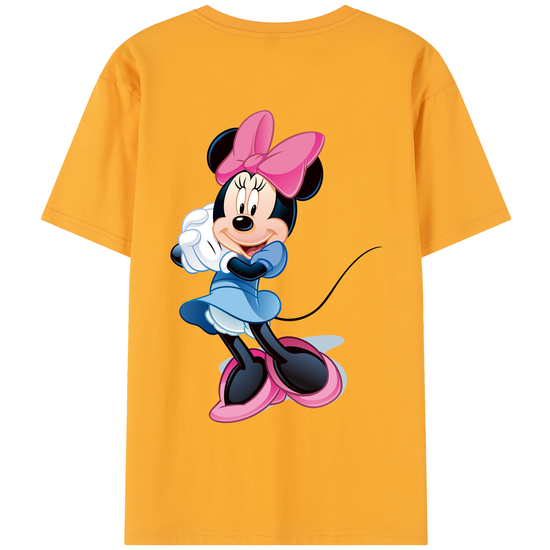 （画像用） ミッキーマウス Mickey Mouse レディース半袖Tシャツ(バックプリント)