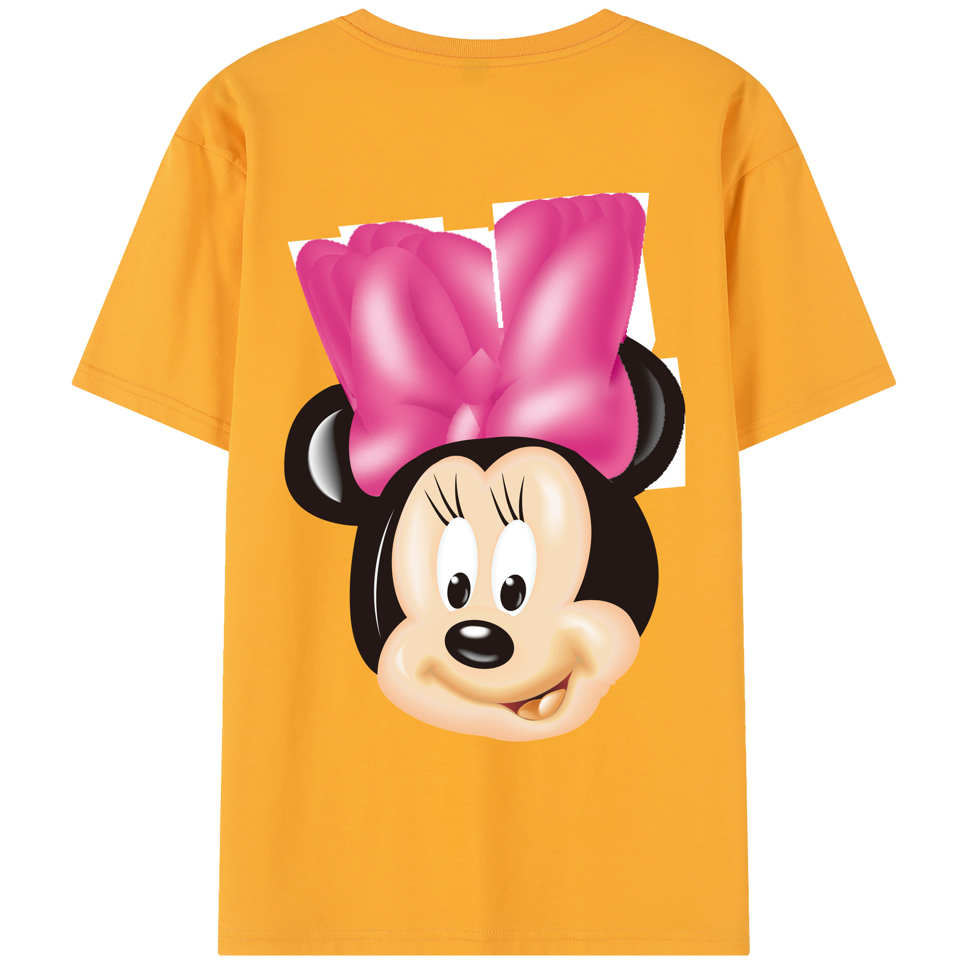 （画像用） ミッキーマウス Mickey Mouse レディース半袖Tシャツ(バックプリント)