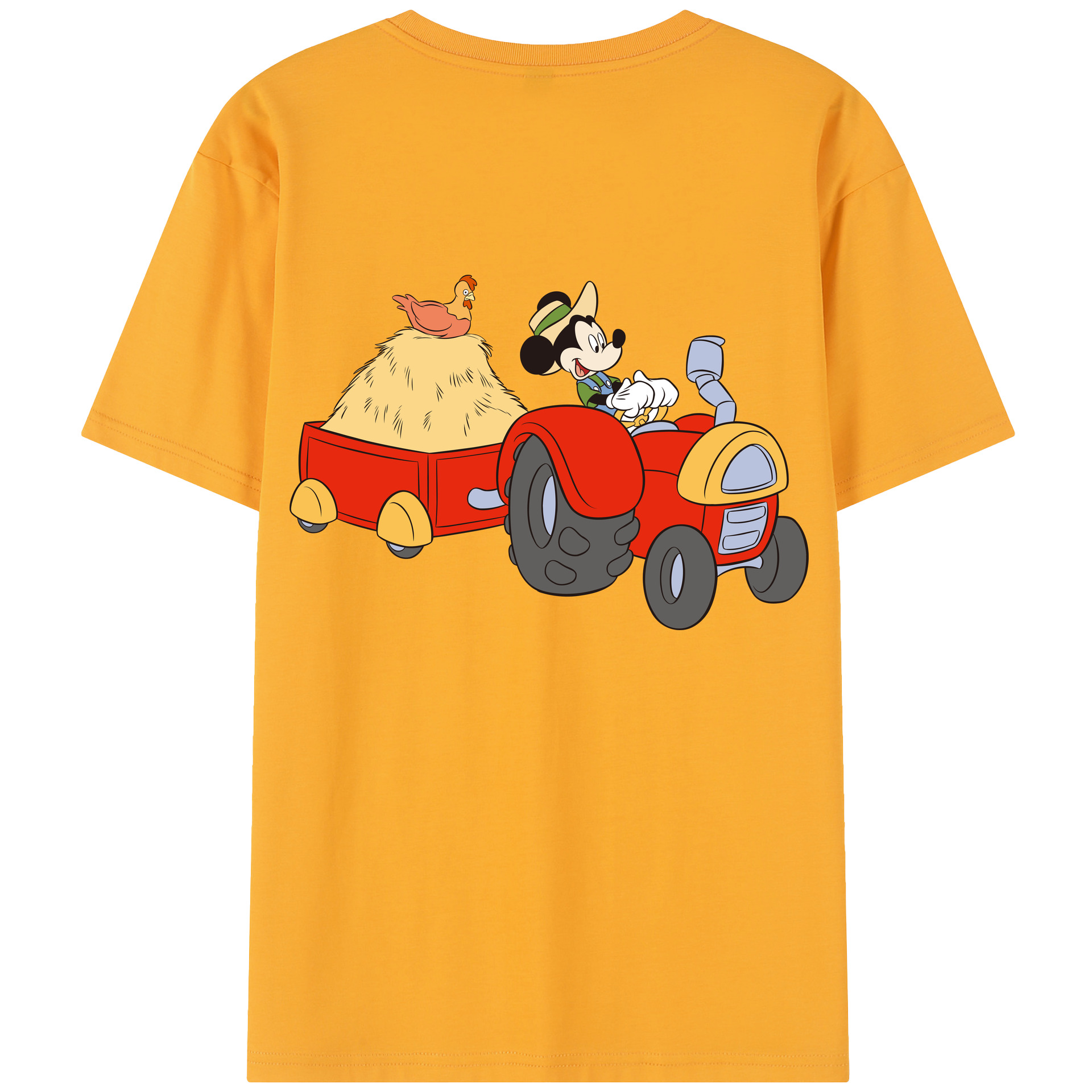 （画像用） ミッキーマウス Mickey Mouse レディース半袖Tシャツ(バックプリント)