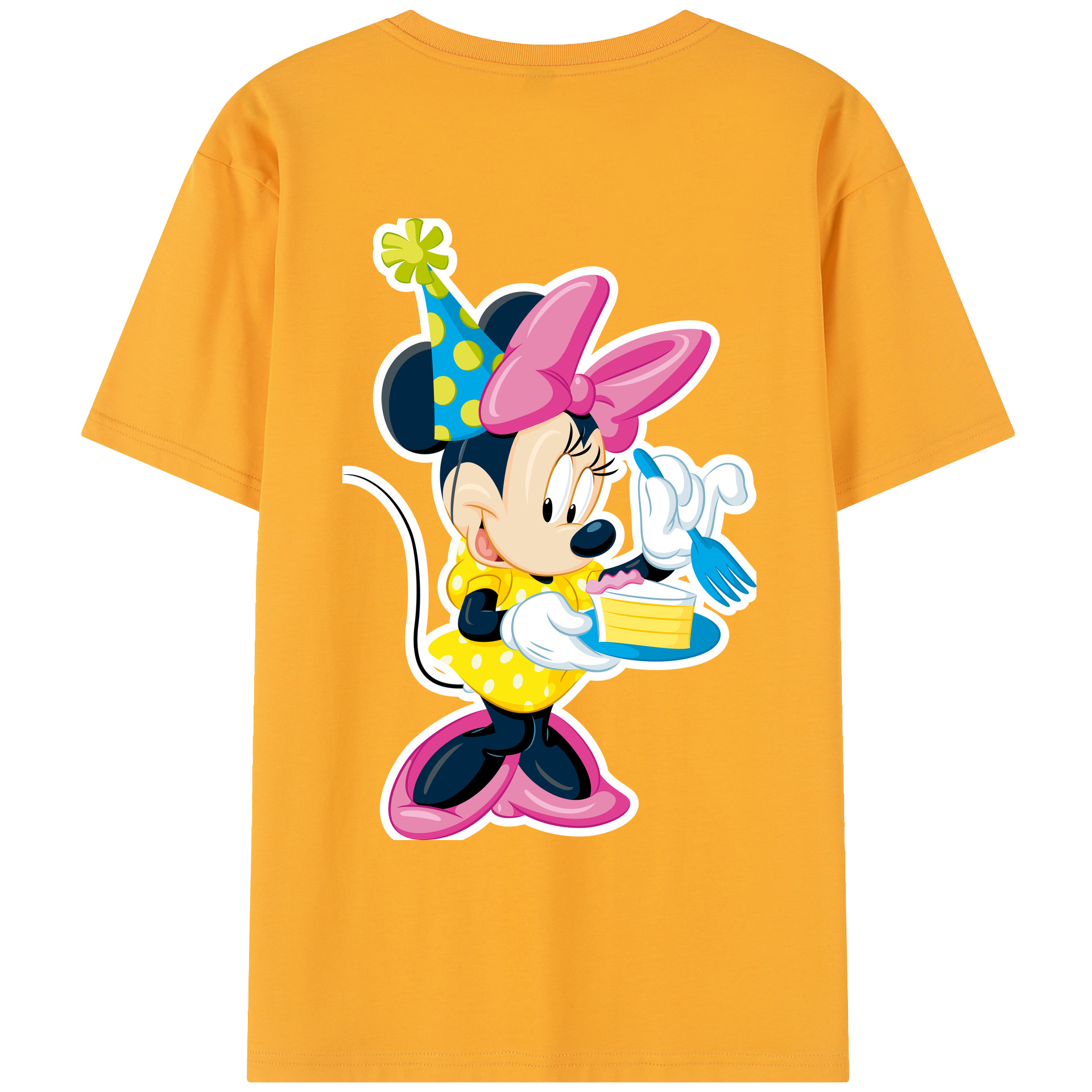 （画像用） ミッキーマウス Mickey Mouse レディース半袖Tシャツ(バックプリント)