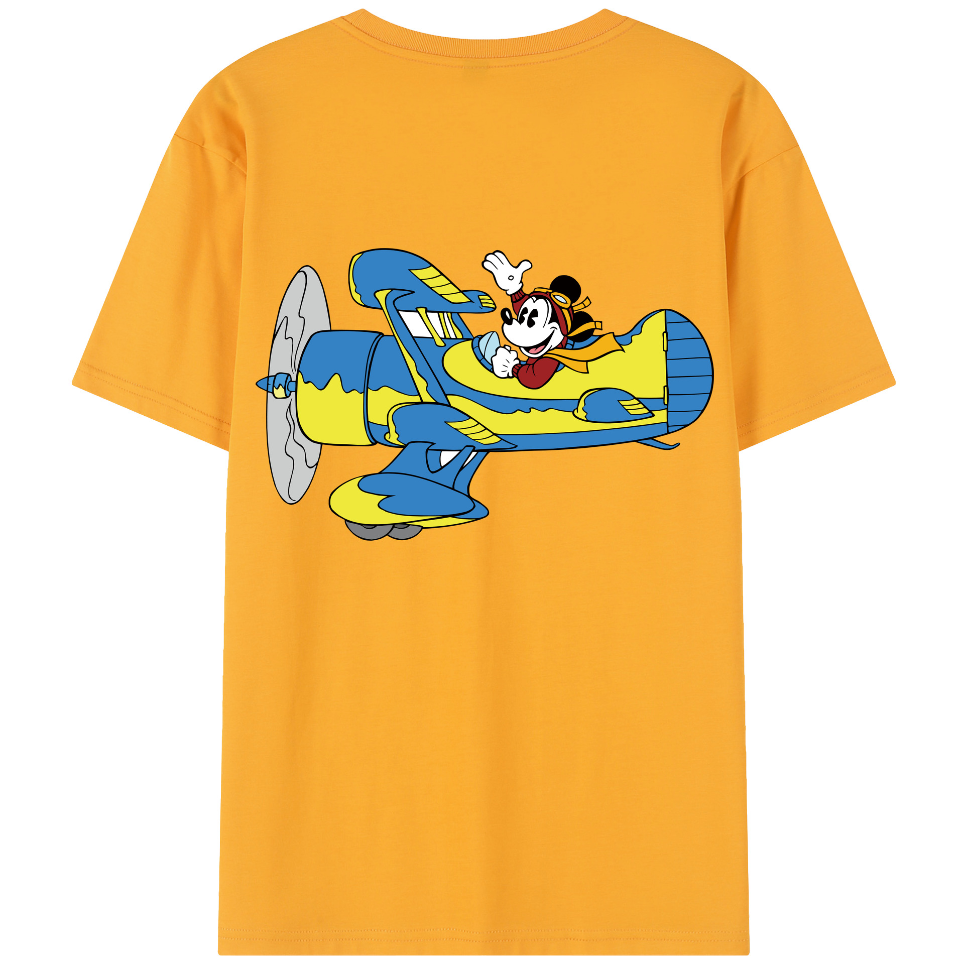 （画像用） ミッキーマウス Mickey Mouse レディース半袖Tシャツ(バックプリント)