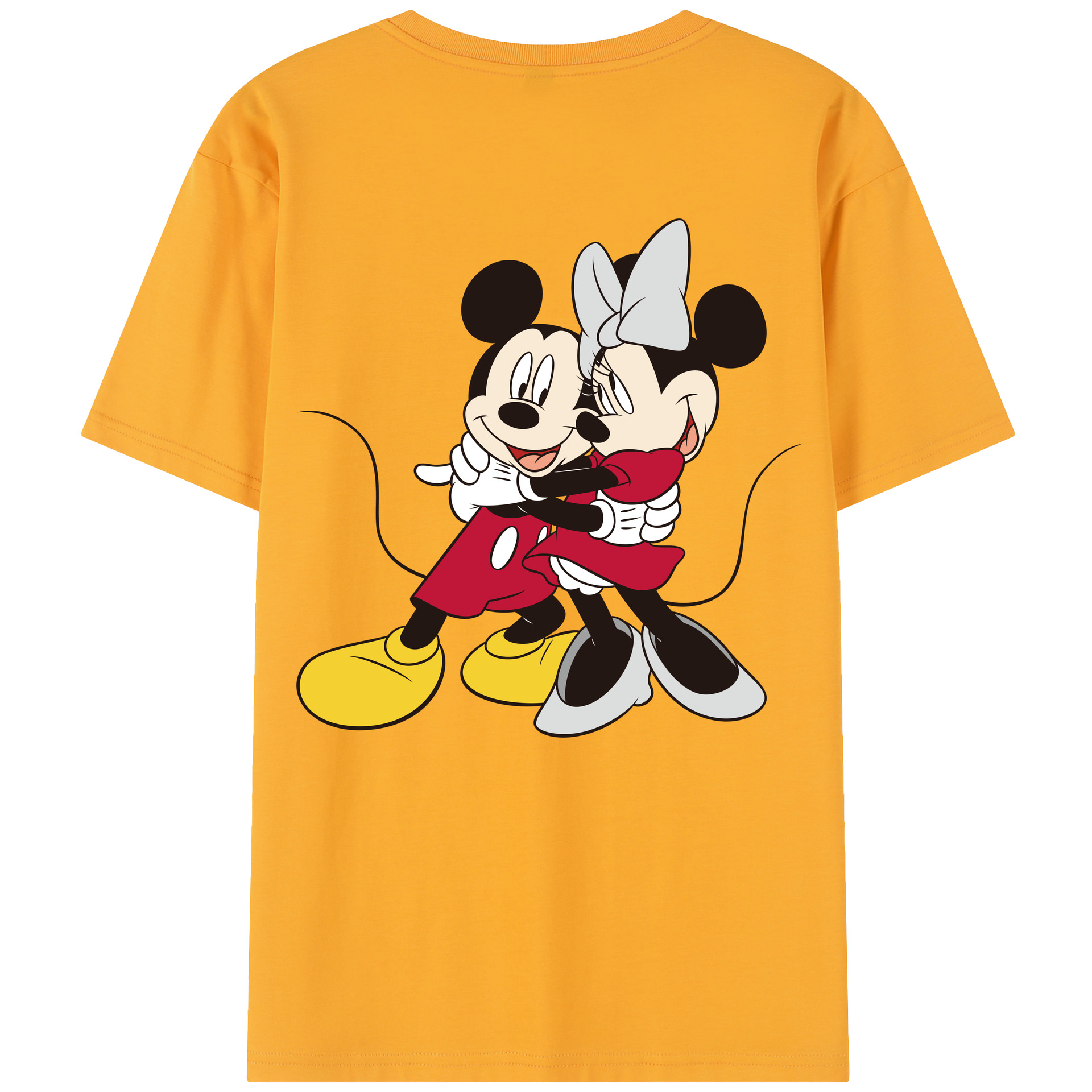 （画像用） ミッキーマウス Mickey Mouse レディース半袖Tシャツ(バックプリント)