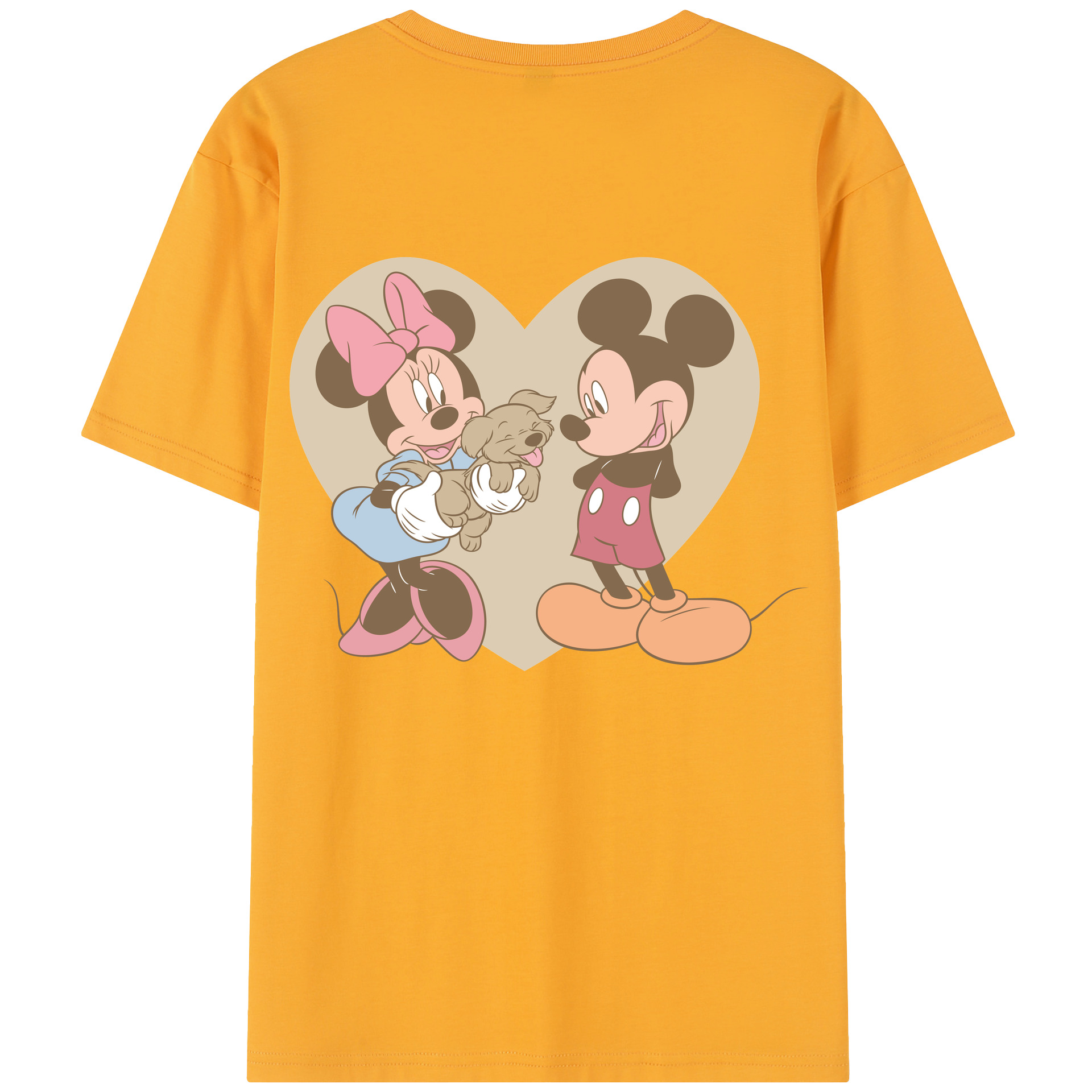 （画像用） ミッキーマウス Mickey Mouse レディース半袖Tシャツ(バックプリント)