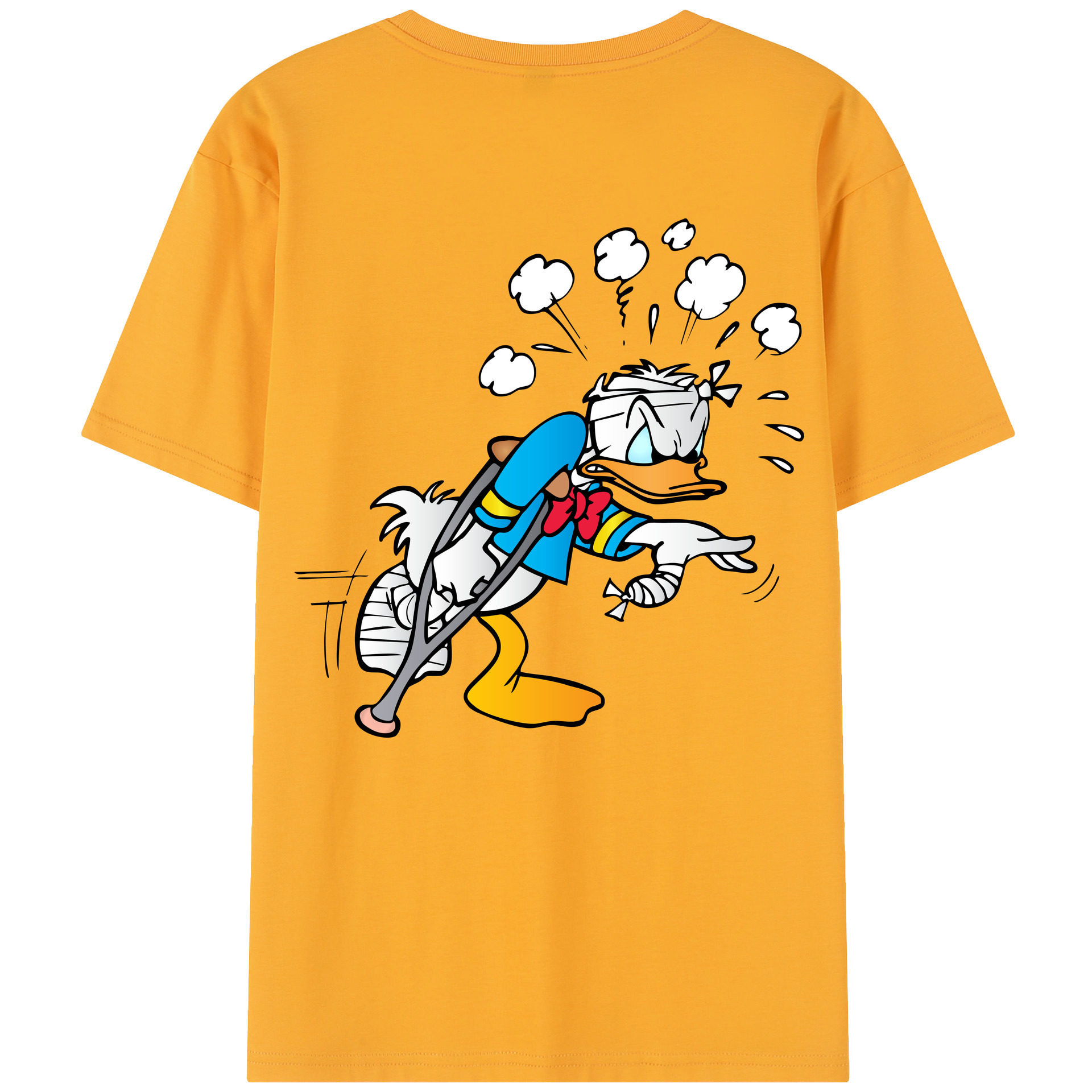 （画像用） ミッキーマウス Mickey Mouse レディース半袖Tシャツ(バックプリント)