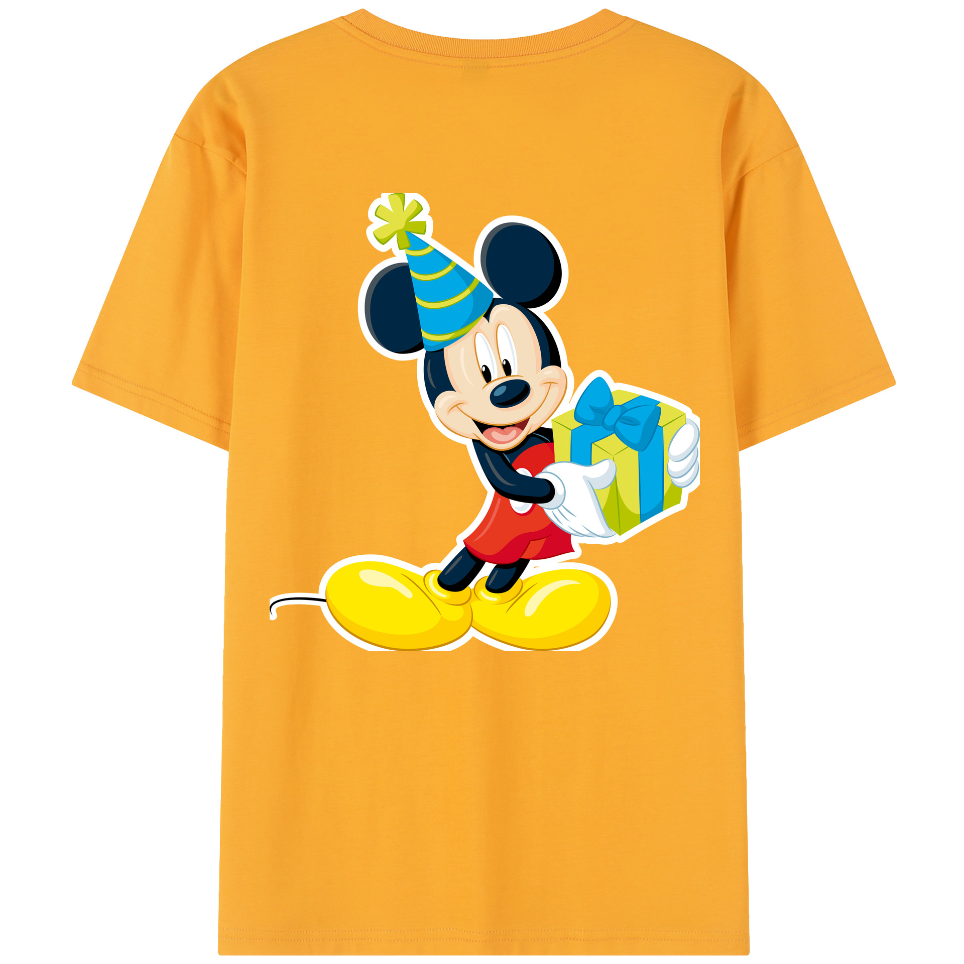 （画像用） ミッキーマウス Mickey Mouse レディース半袖Tシャツ(バックプリント)