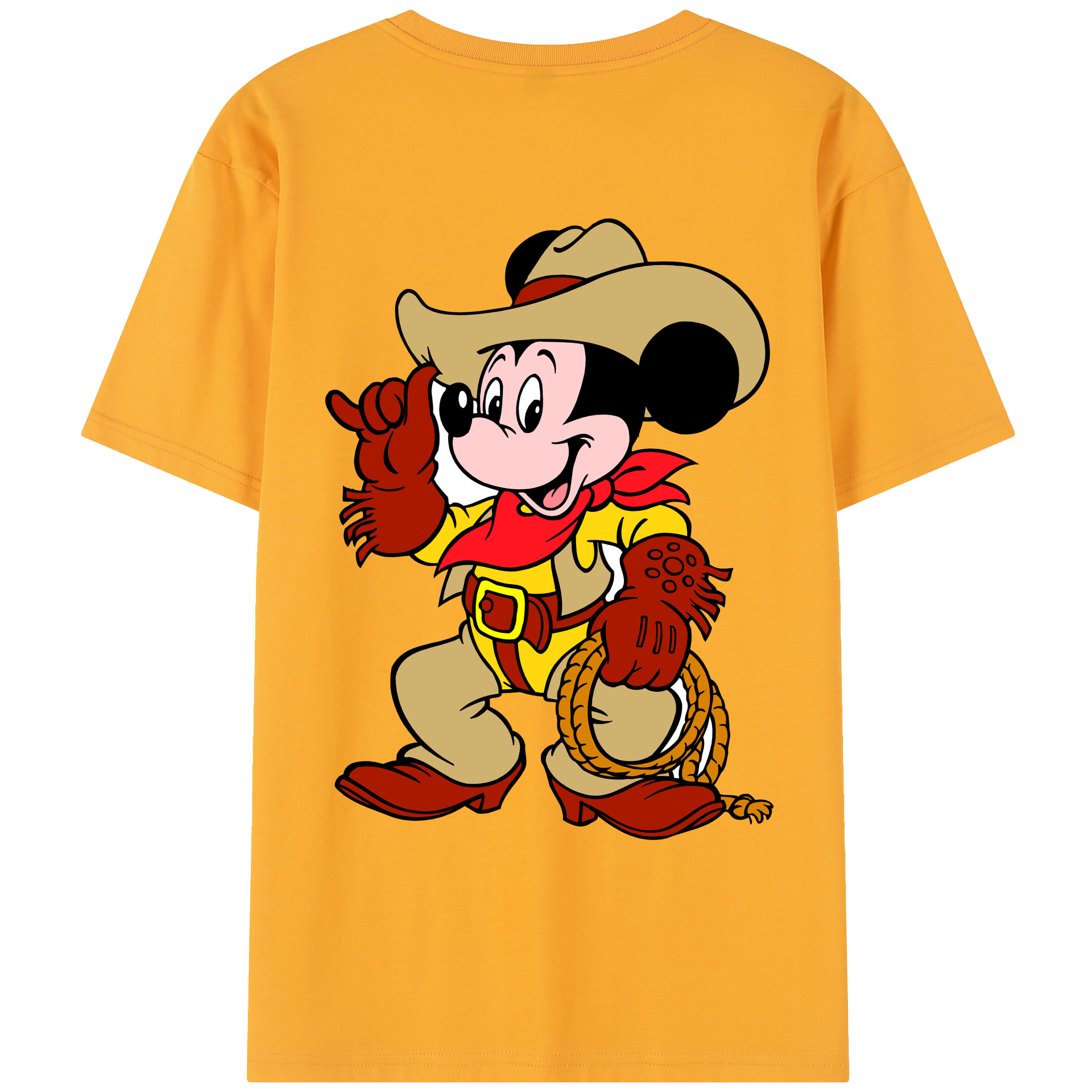 （画像用） ミッキーマウス Mickey Mouse レディース半袖Tシャツ(バックプリント)