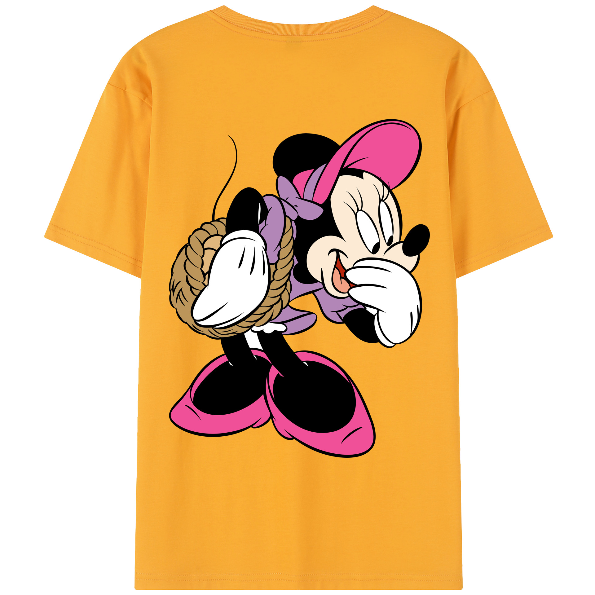 （画像用） ミッキーマウス Mickey Mouse レディース半袖Tシャツ(バックプリント)
