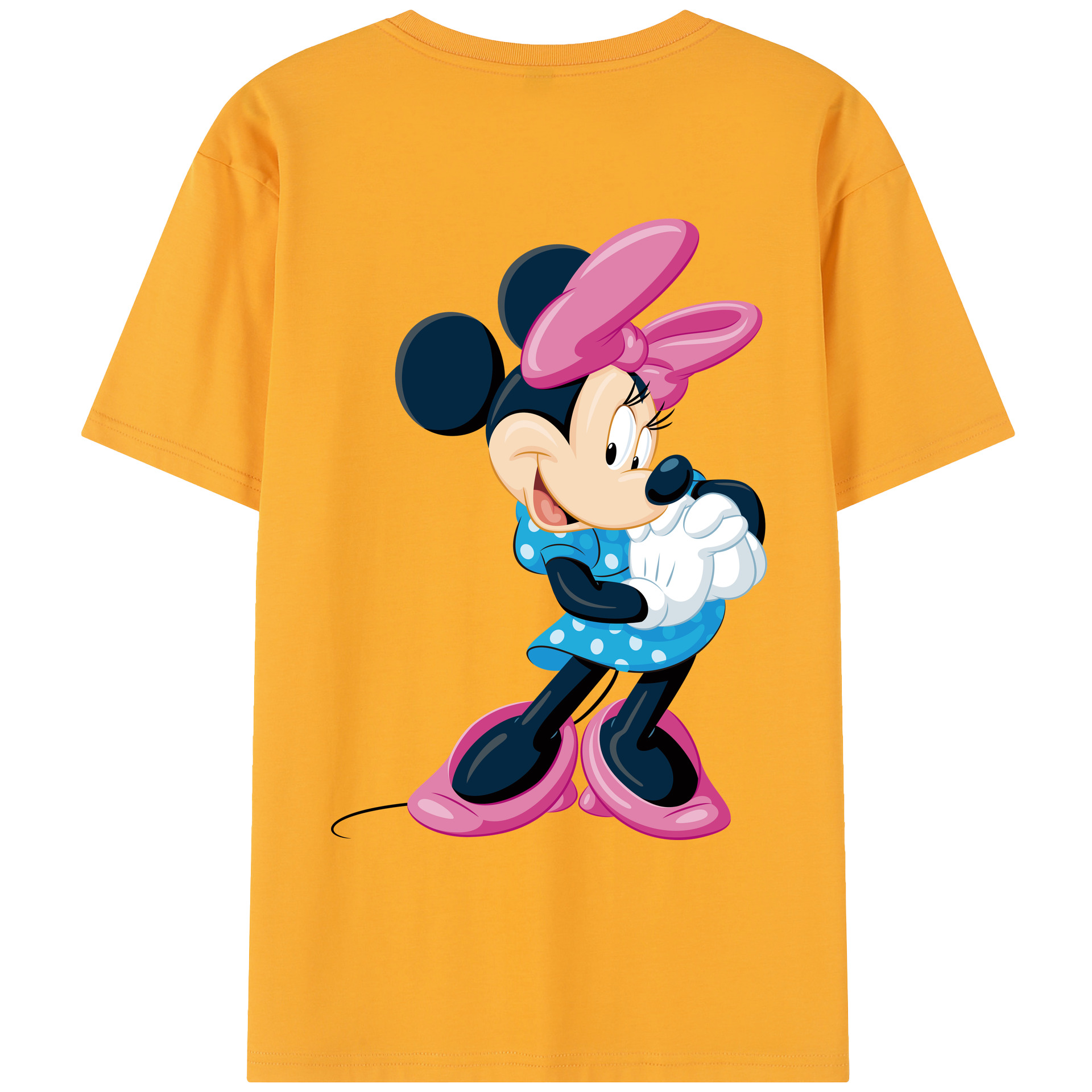 （画像用） ミッキーマウス Mickey Mouse レディース半袖Tシャツ(バックプリント)
