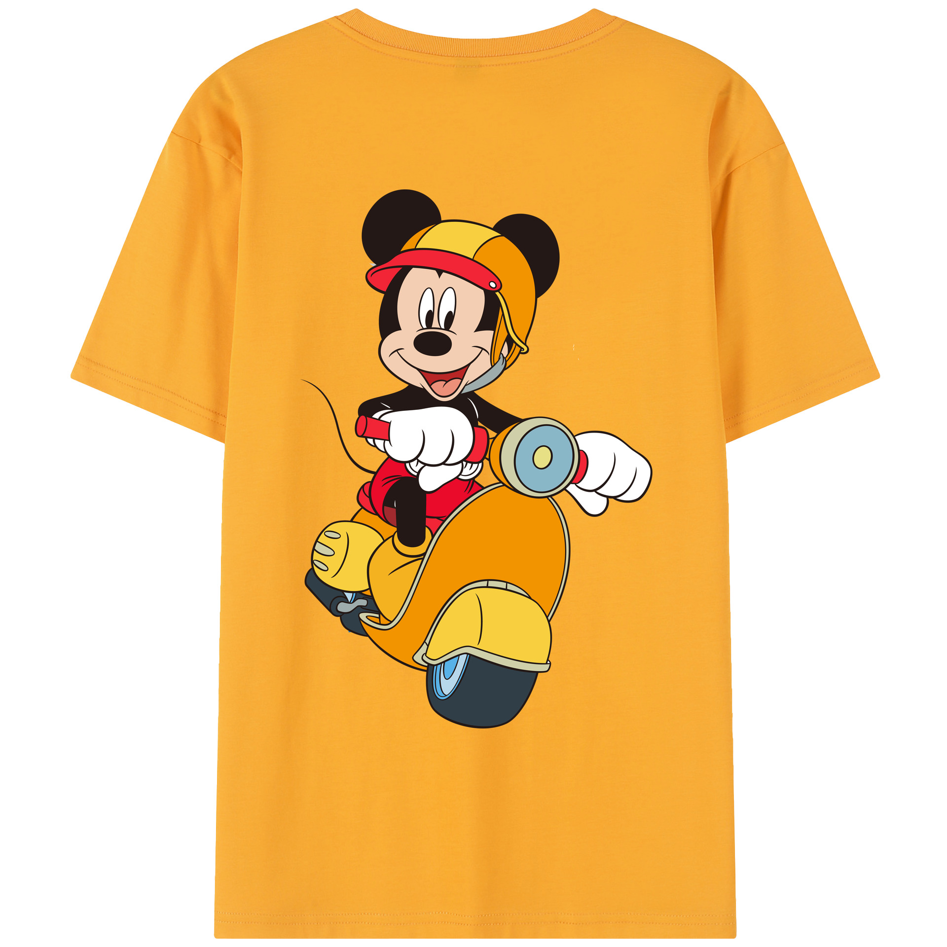 （画像用） ミッキーマウス Mickey Mouse レディース半袖Tシャツ(バックプリント)