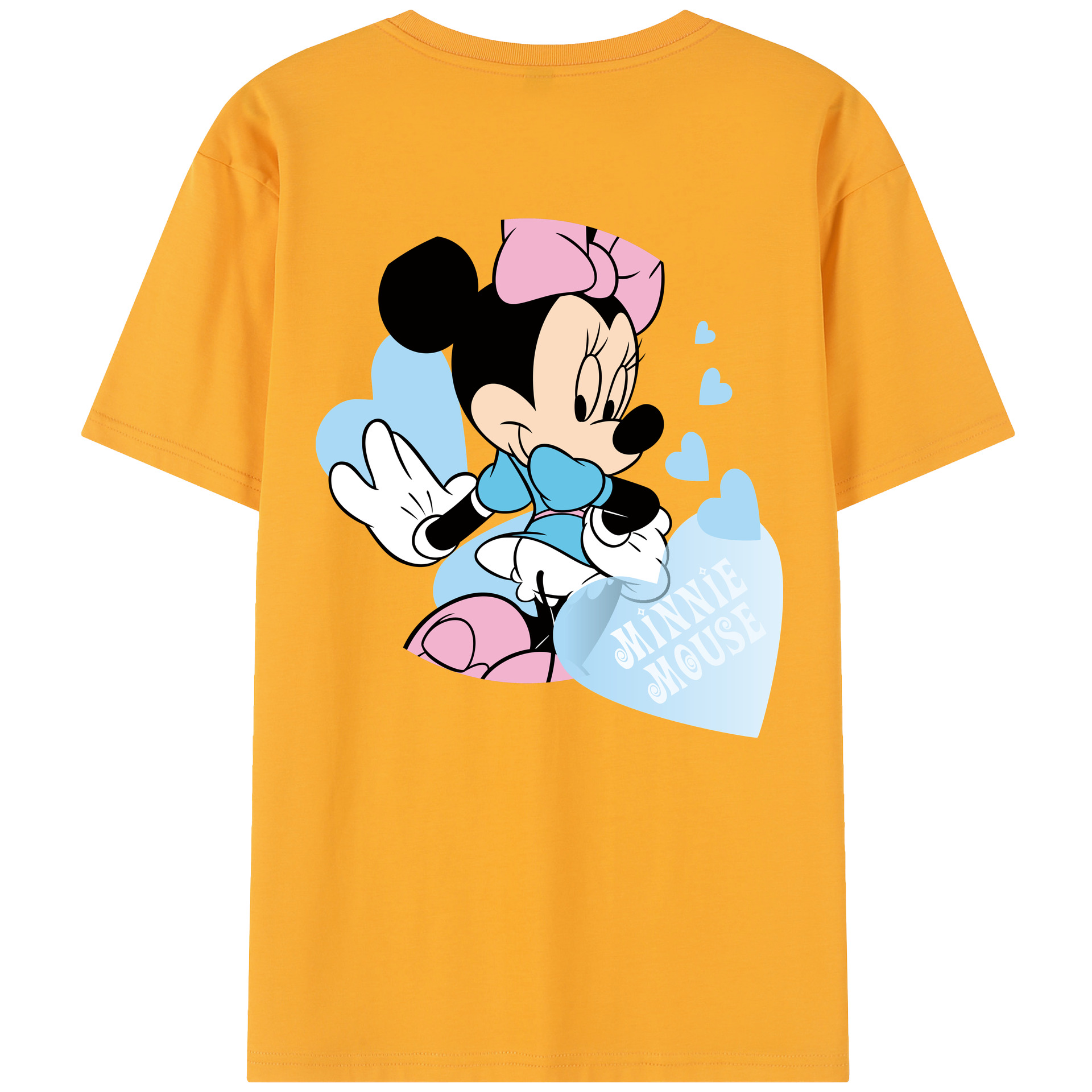 （画像用） ミッキーマウス Mickey Mouse レディース半袖Tシャツ(バックプリント)