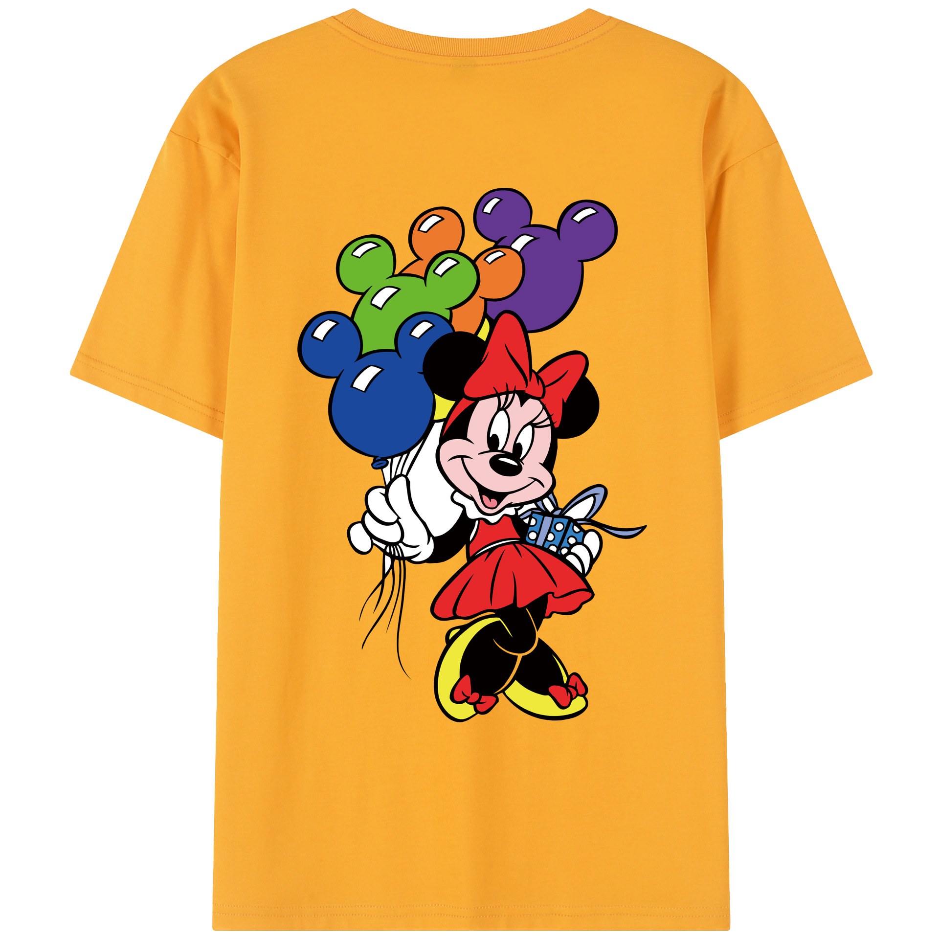 （画像用） ミッキーマウス Mickey Mouse レディース半袖Tシャツ(バックプリント)