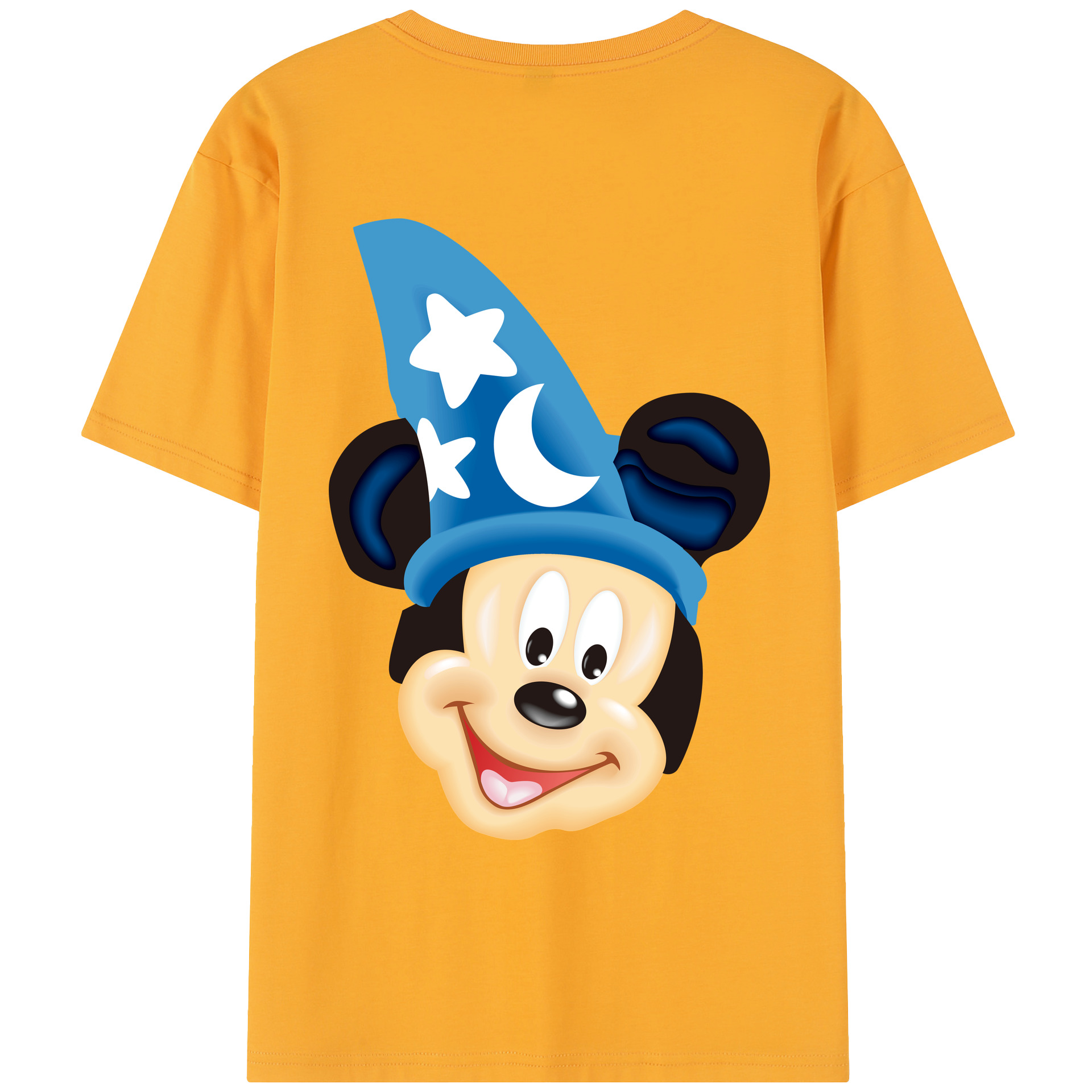（画像用） ミッキーマウス Mickey Mouse レディース半袖Tシャツ(バックプリント)