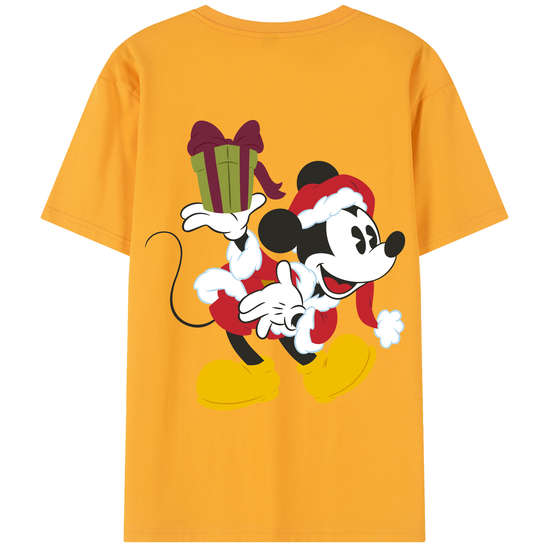 （画像用） ミッキーマウス Mickey Mouse レディース半袖Tシャツ(バックプリント)