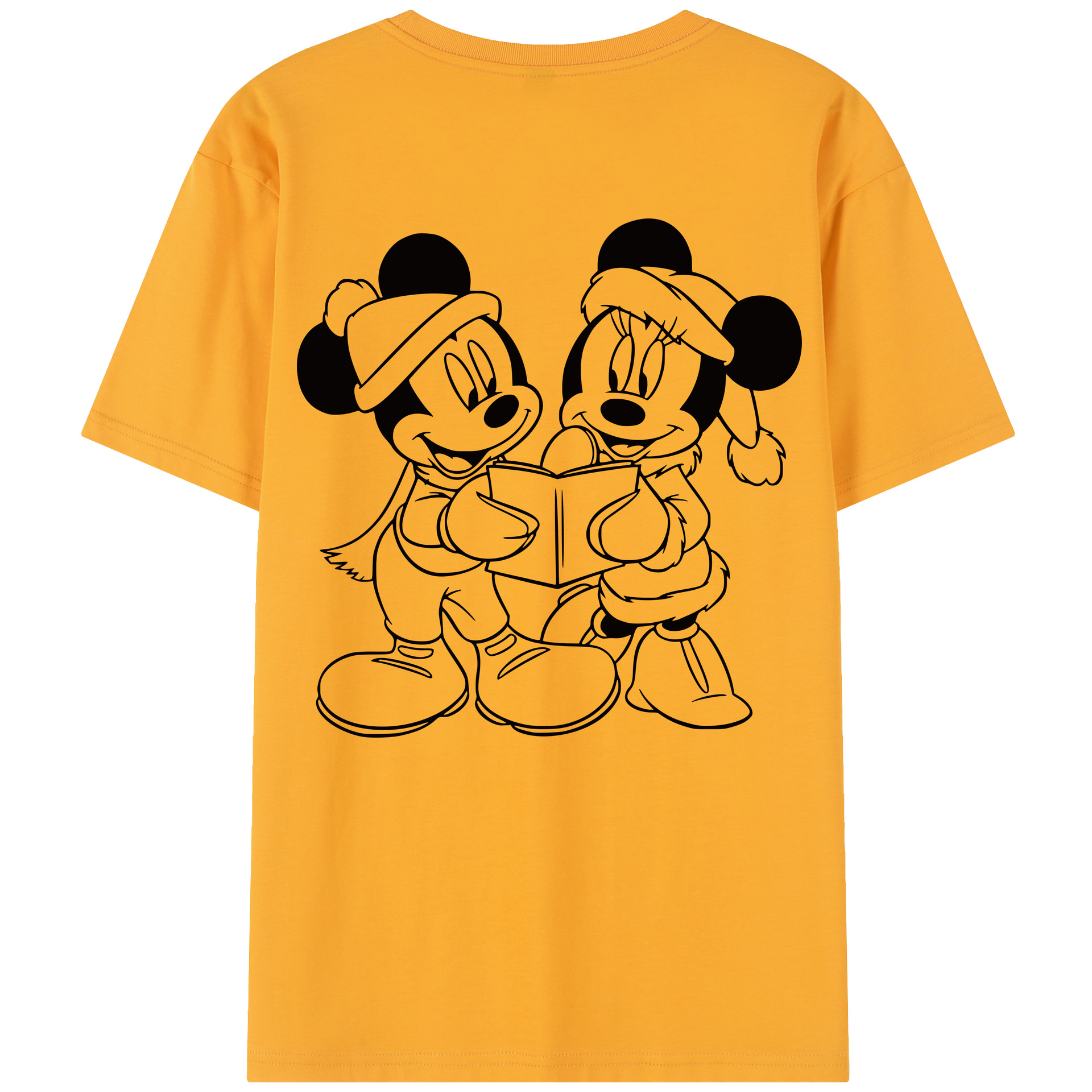 （画像用） ミッキーマウス Mickey Mouse レディース半袖Tシャツ(バックプリント)