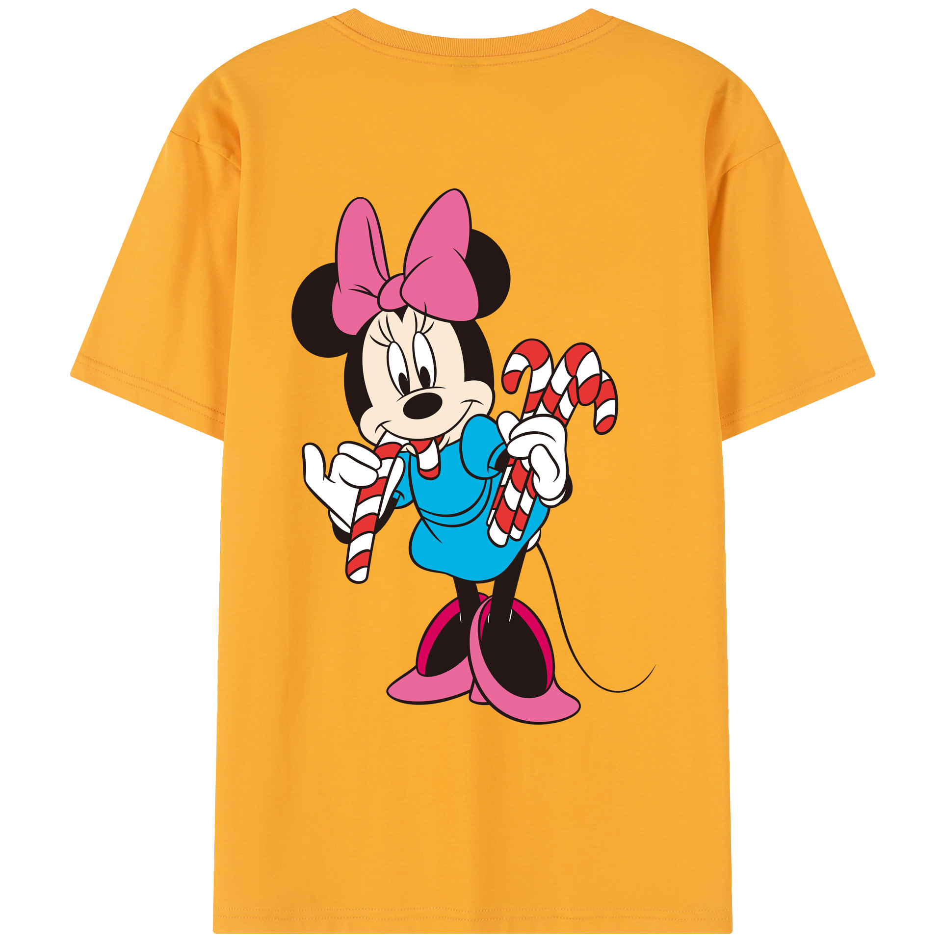 （画像用） ミッキーマウス Mickey Mouse レディース半袖Tシャツ(バックプリント)