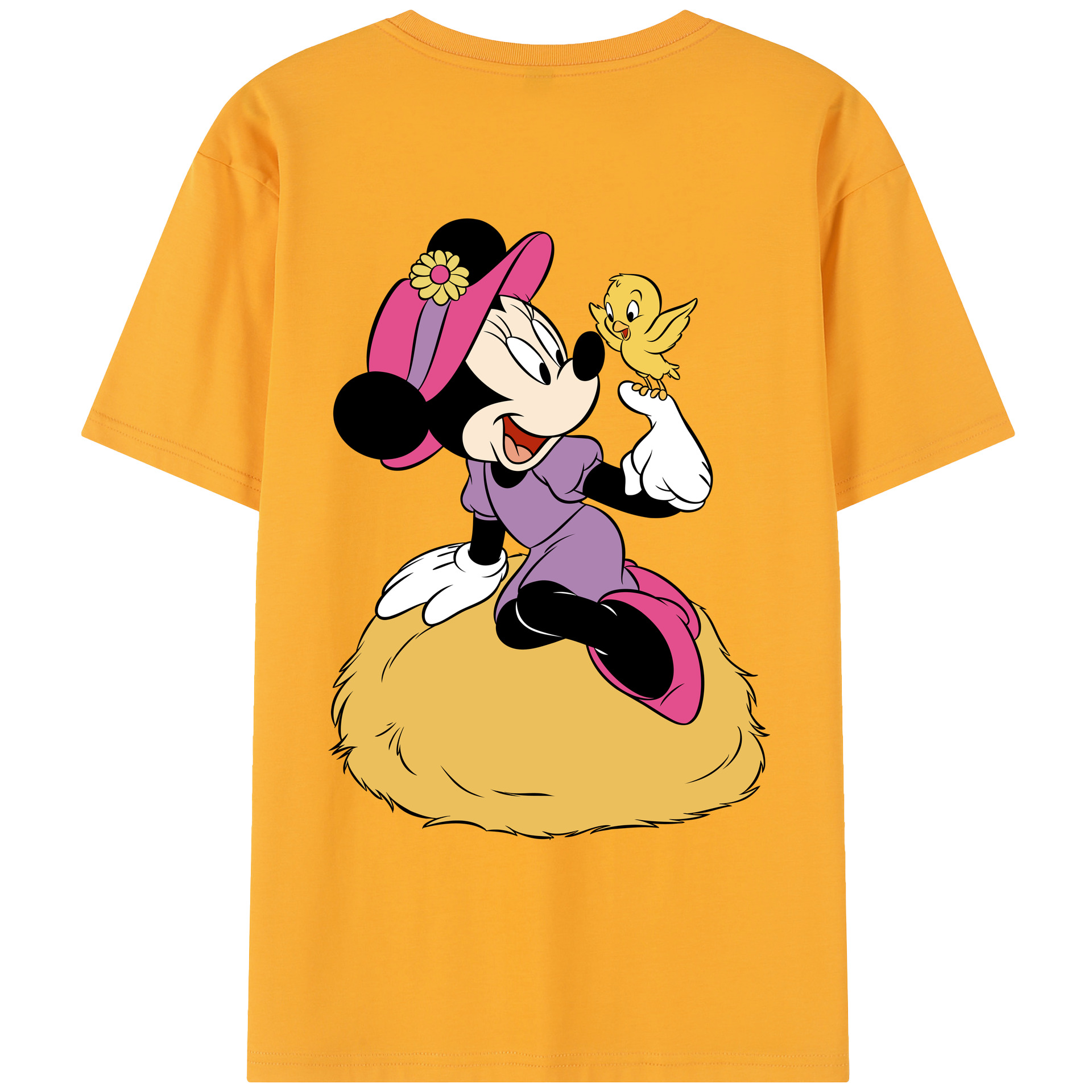 （画像用） ミッキーマウス Mickey Mouse レディース半袖Tシャツ(バックプリント)
